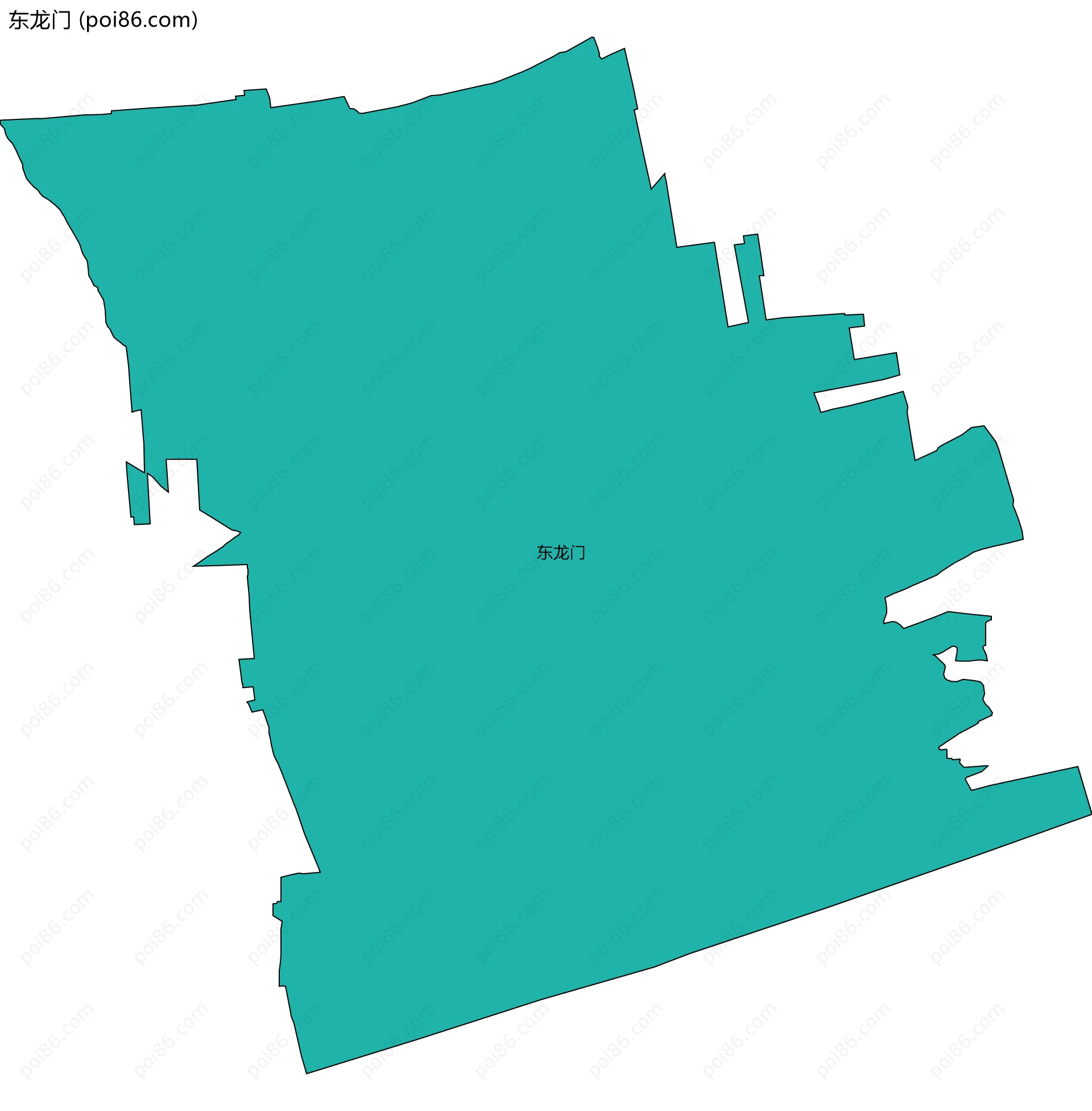 东龙门边界地图