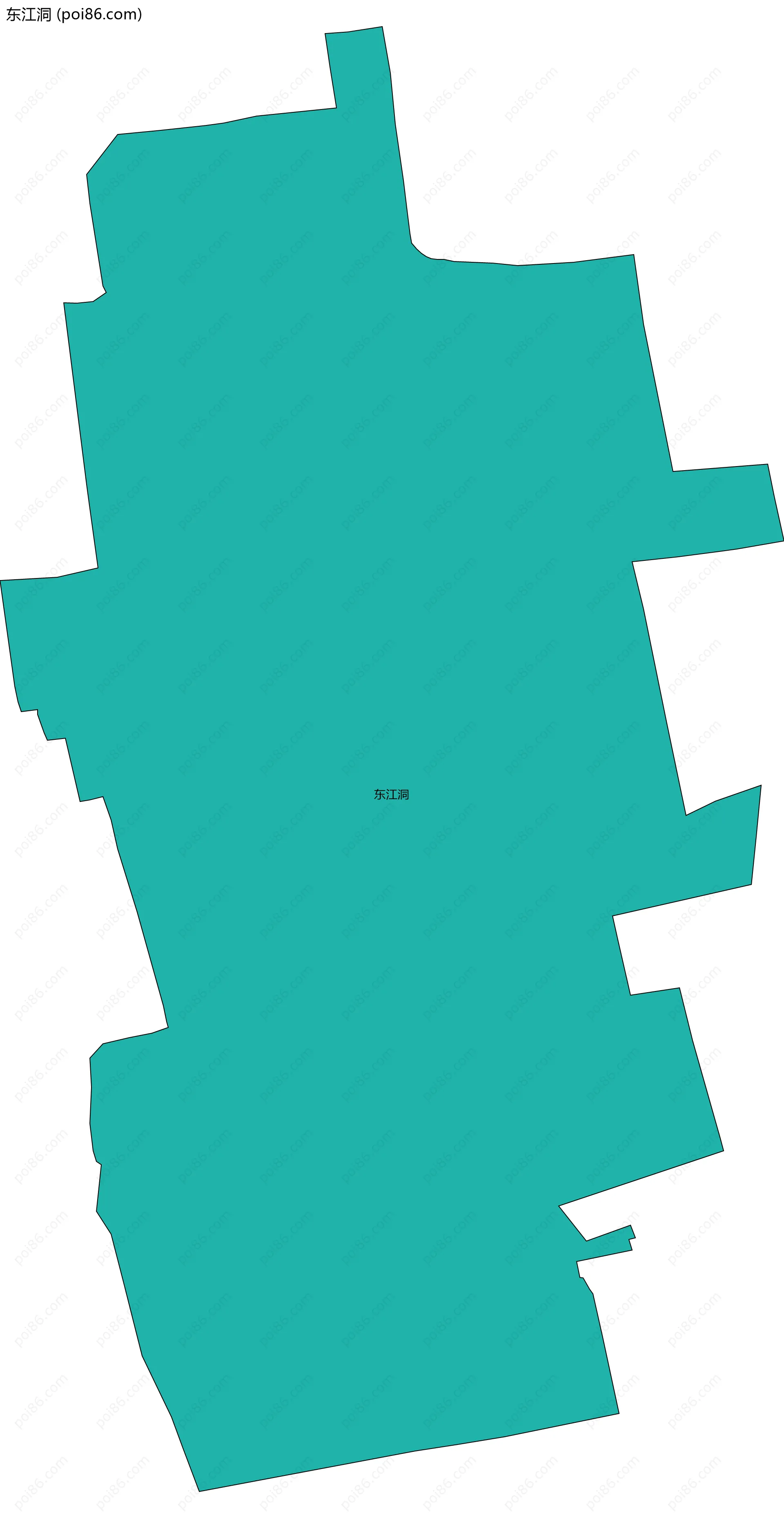 东江洞边界地图