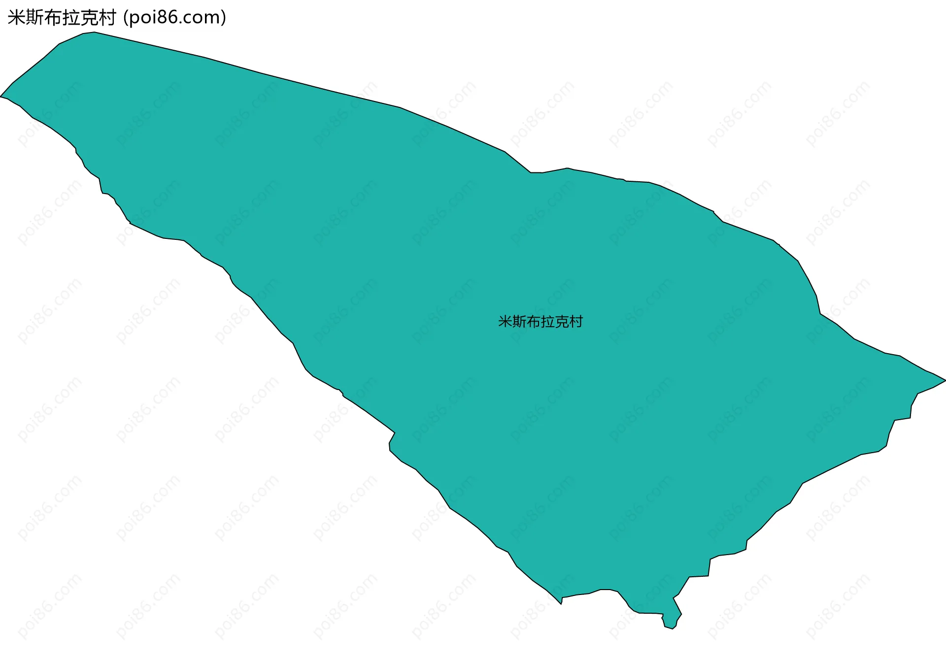 米斯布拉克村边界地图
