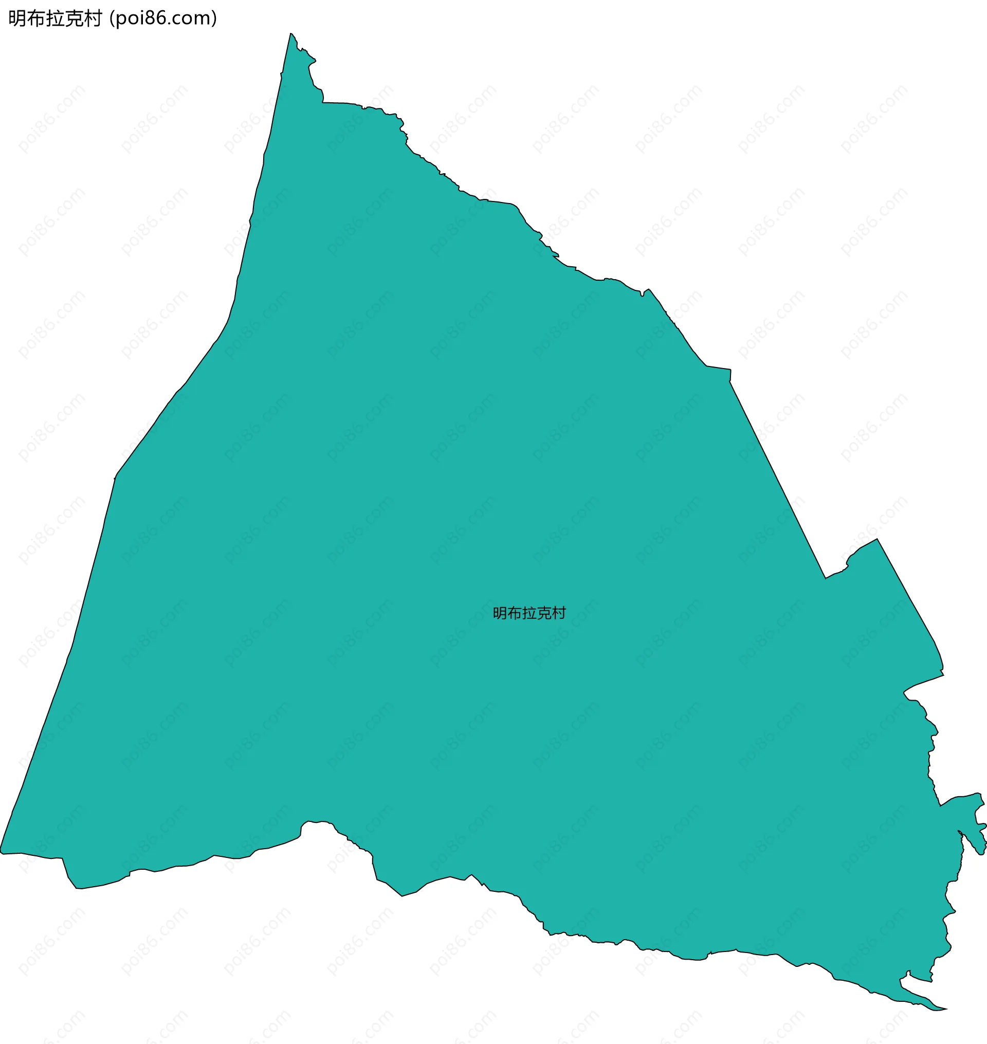 明布拉克村边界地图