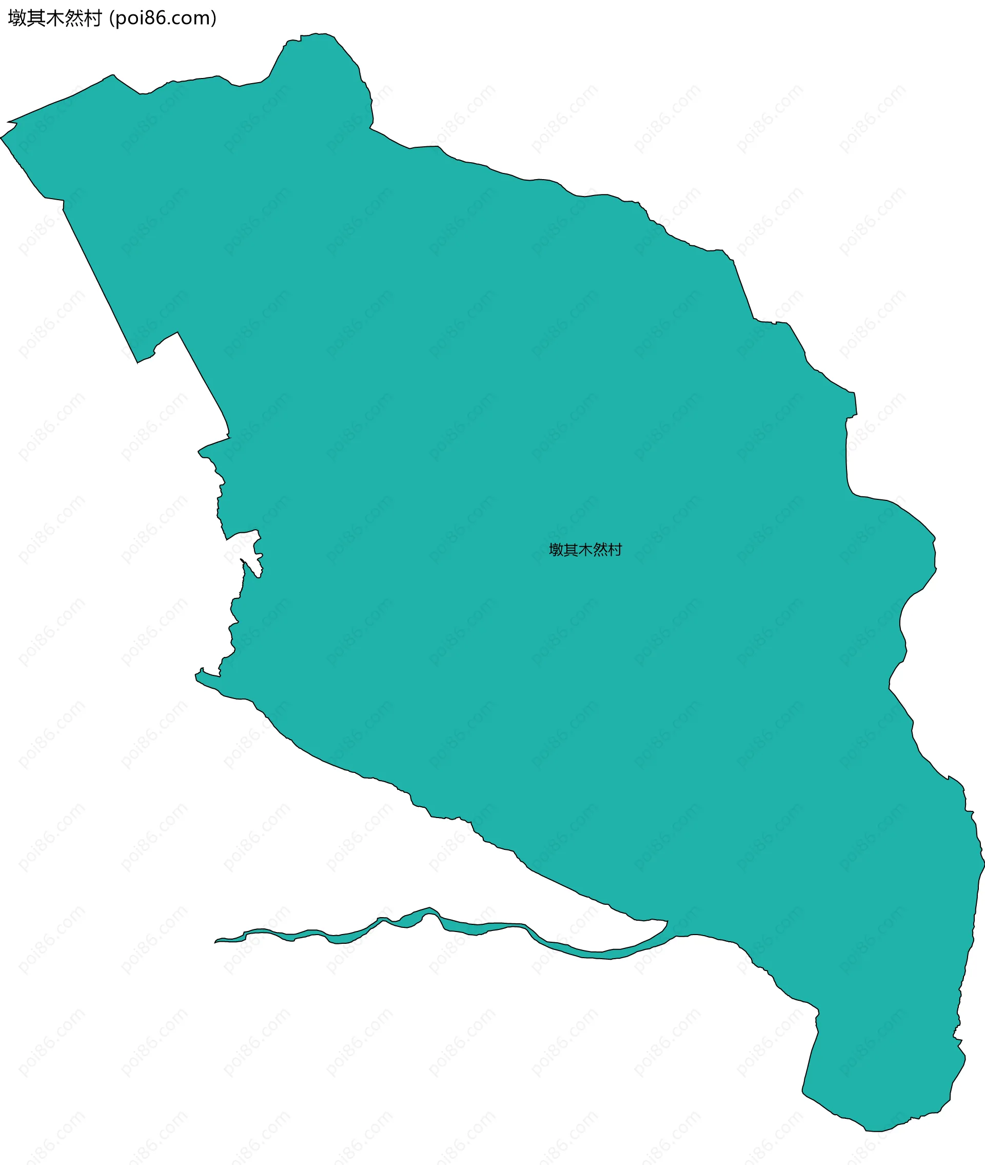 墩其木然村边界地图