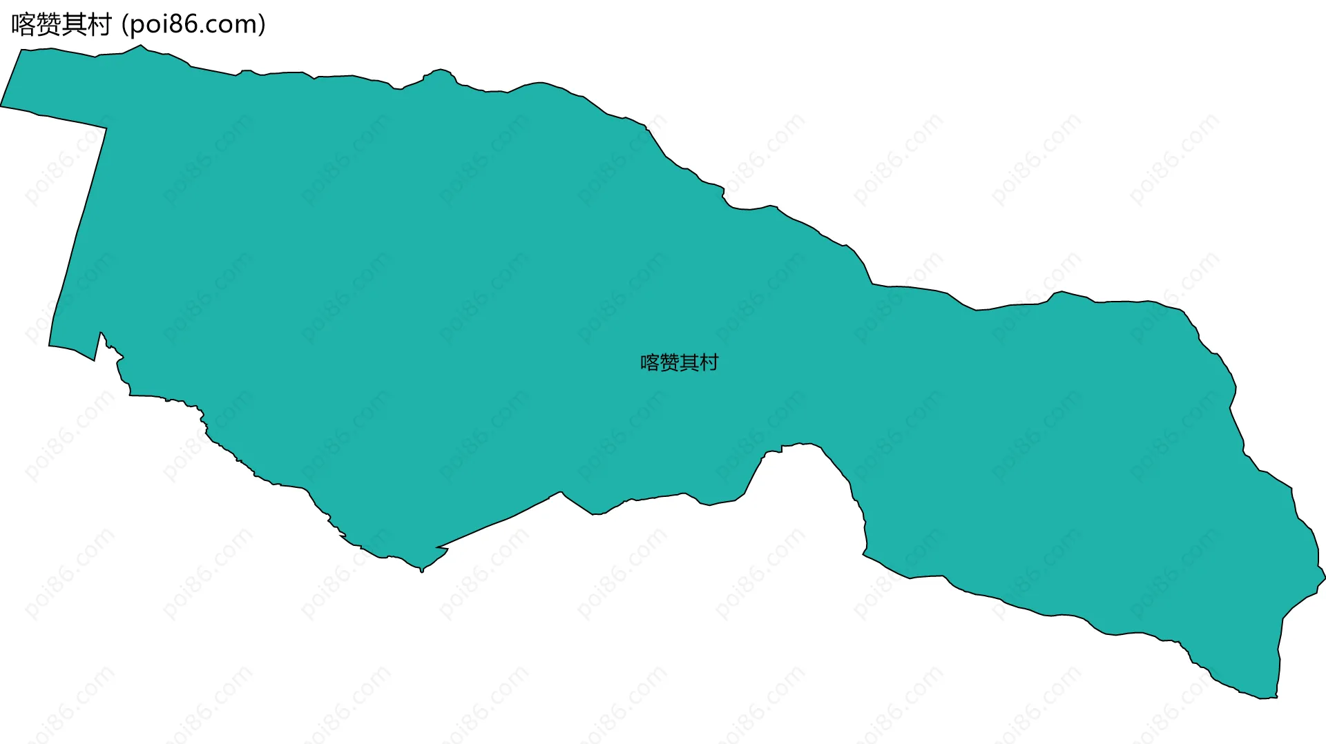 喀赞其村边界地图