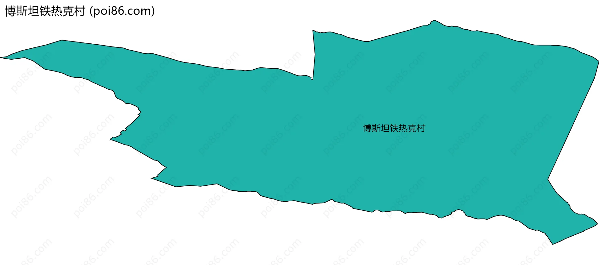 博斯坦铁热克村边界地图