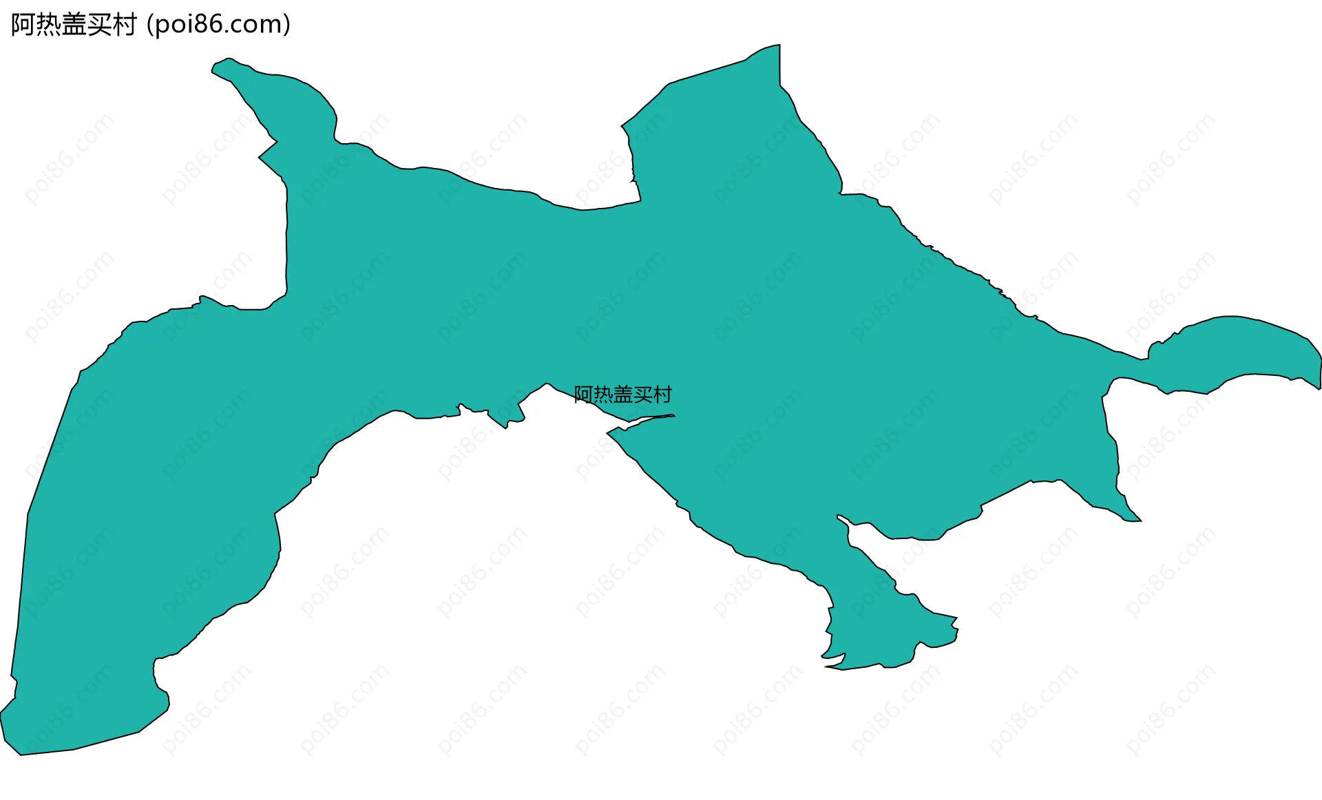 阿热盖买村边界地图