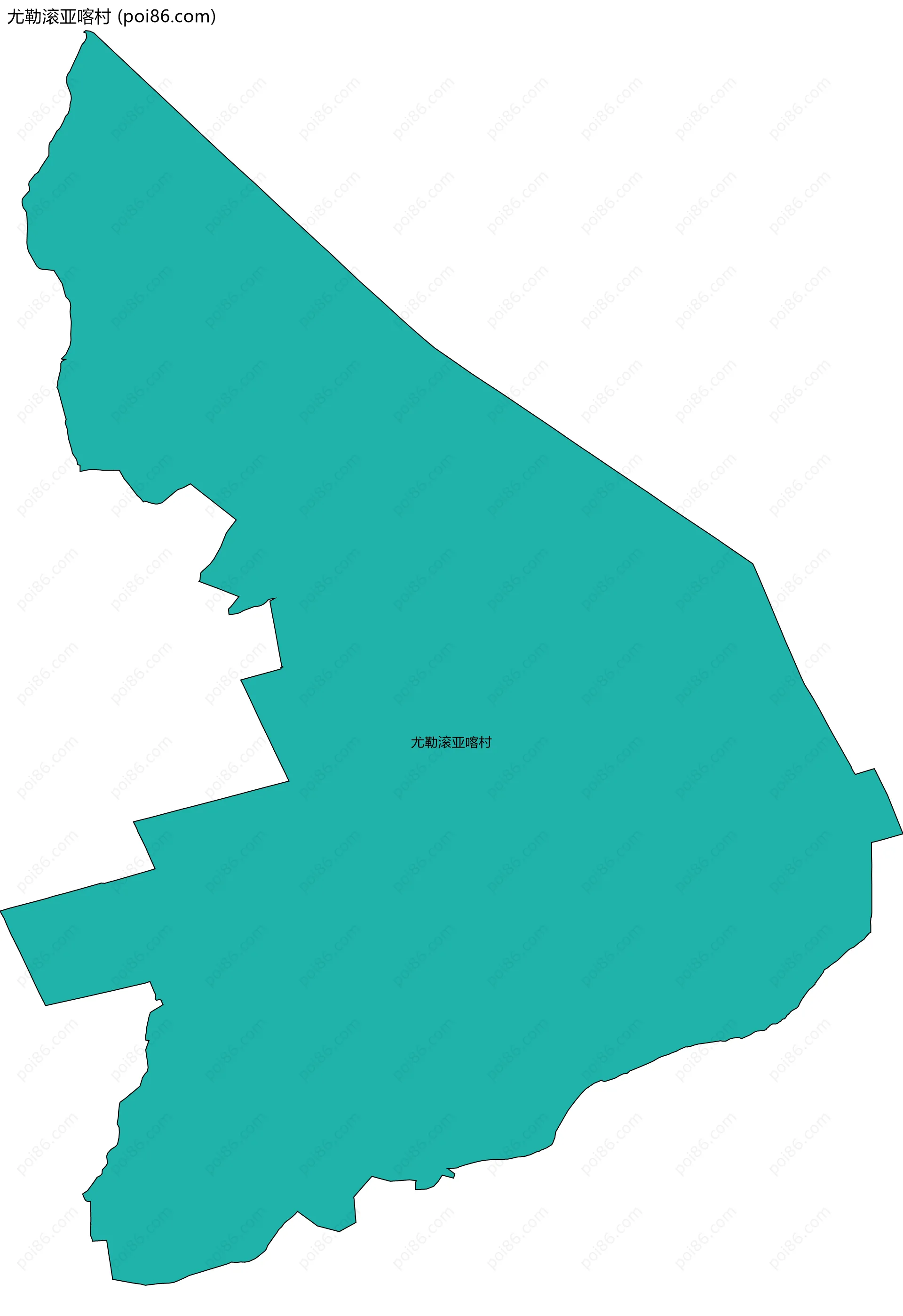 尤勒滚亚喀村边界地图