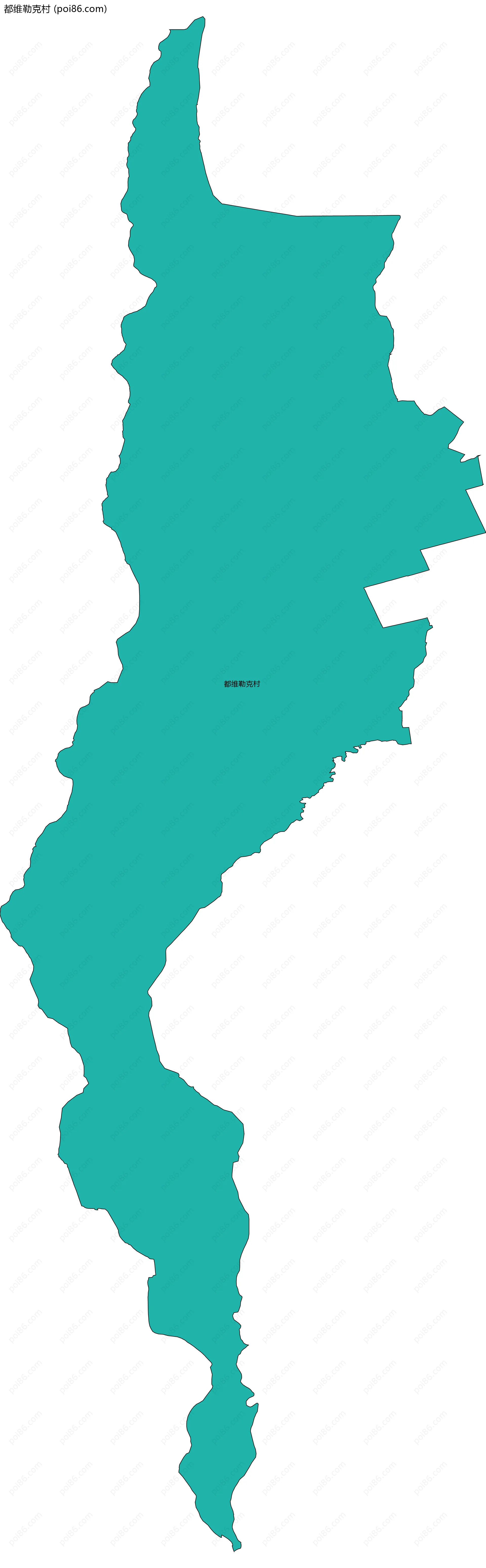 都维勒克村边界地图