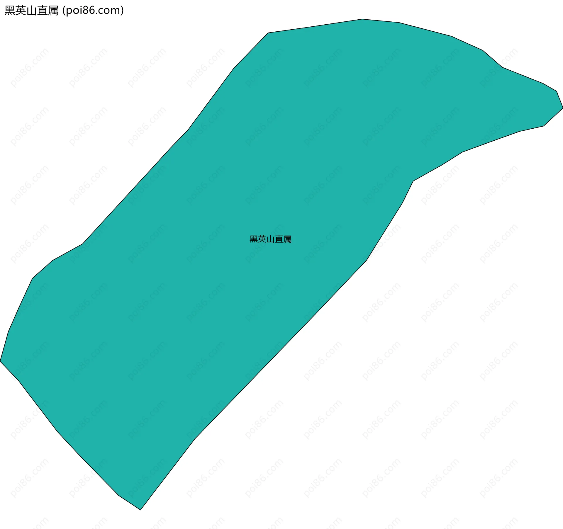 黑英山直属边界地图