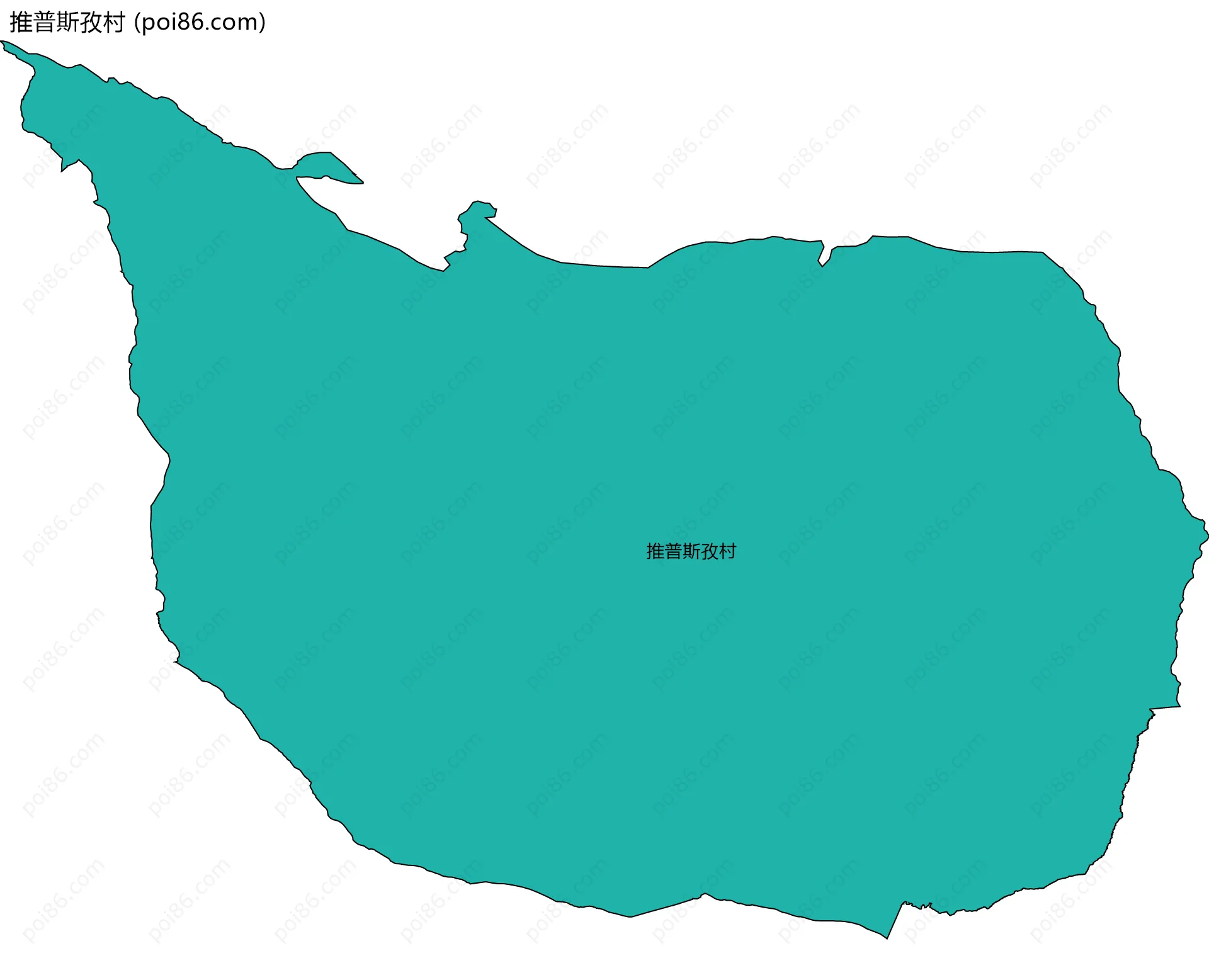 推普斯孜村边界地图