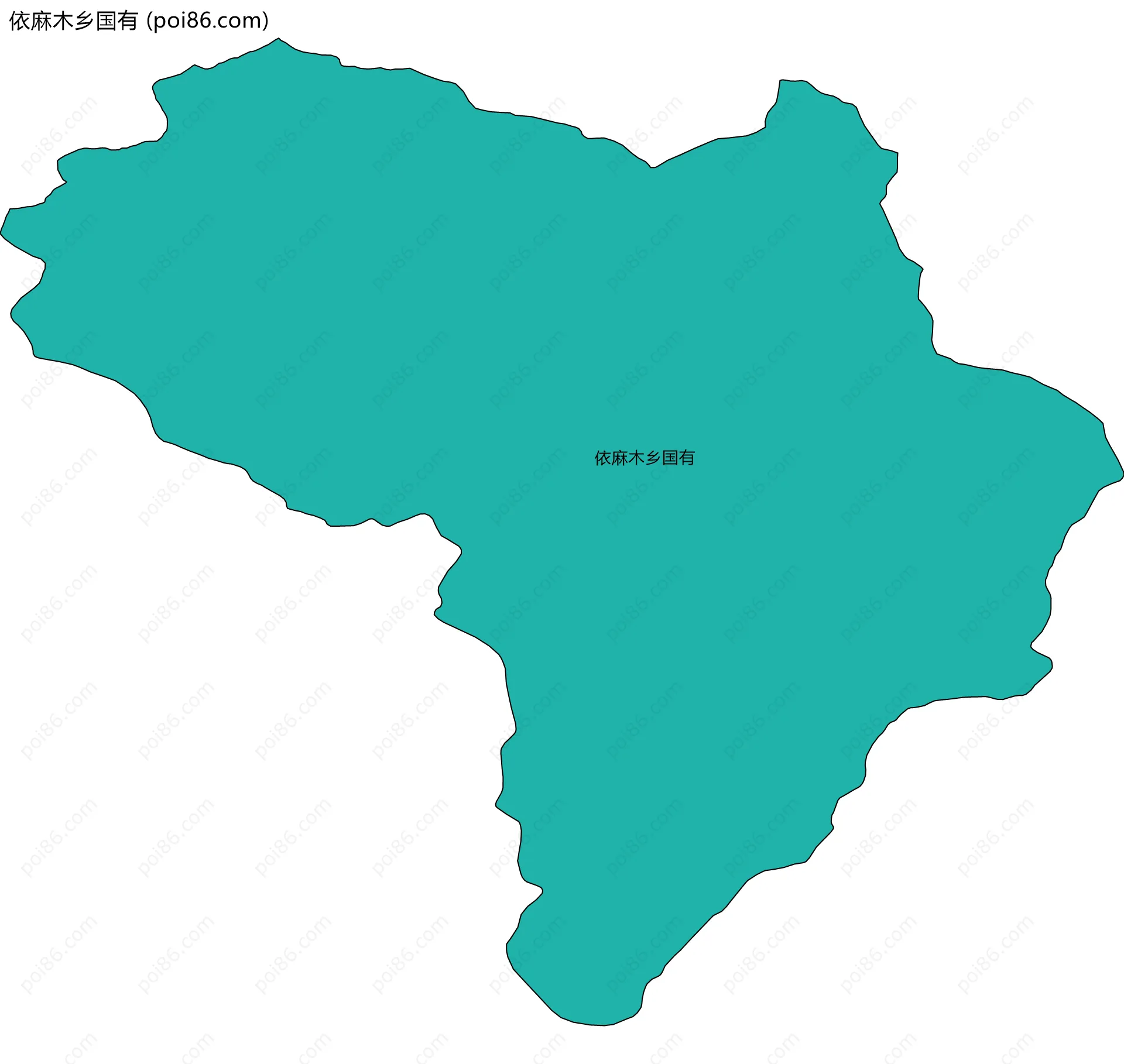 依麻木乡国有边界地图