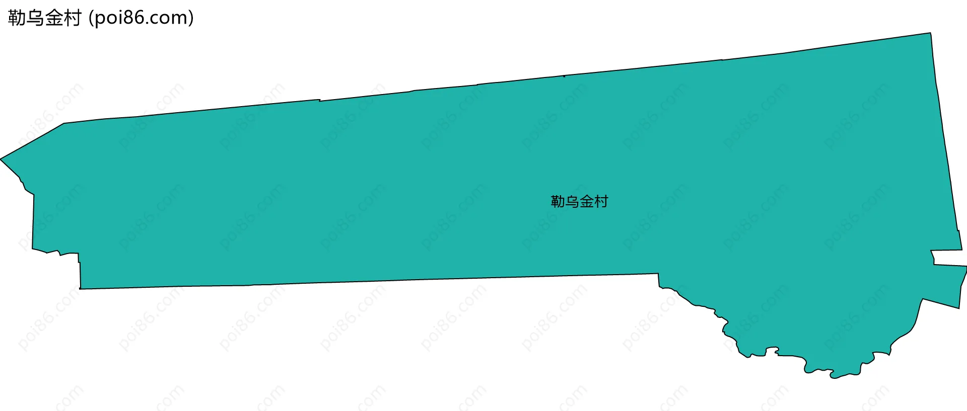 勒乌金村边界地图