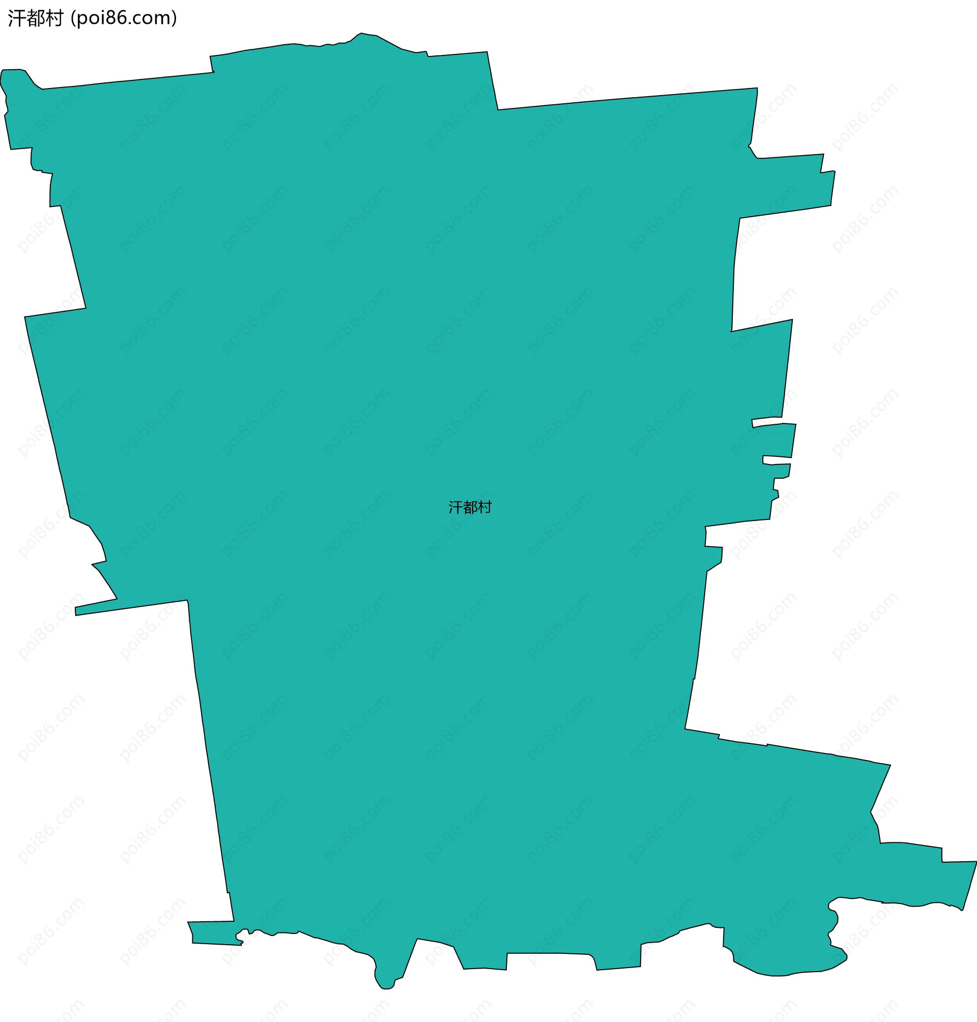 汗都村边界地图
