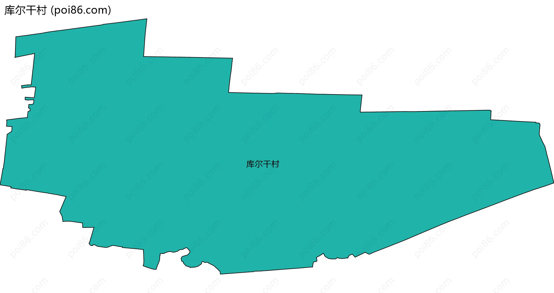 库尔干村边界地图