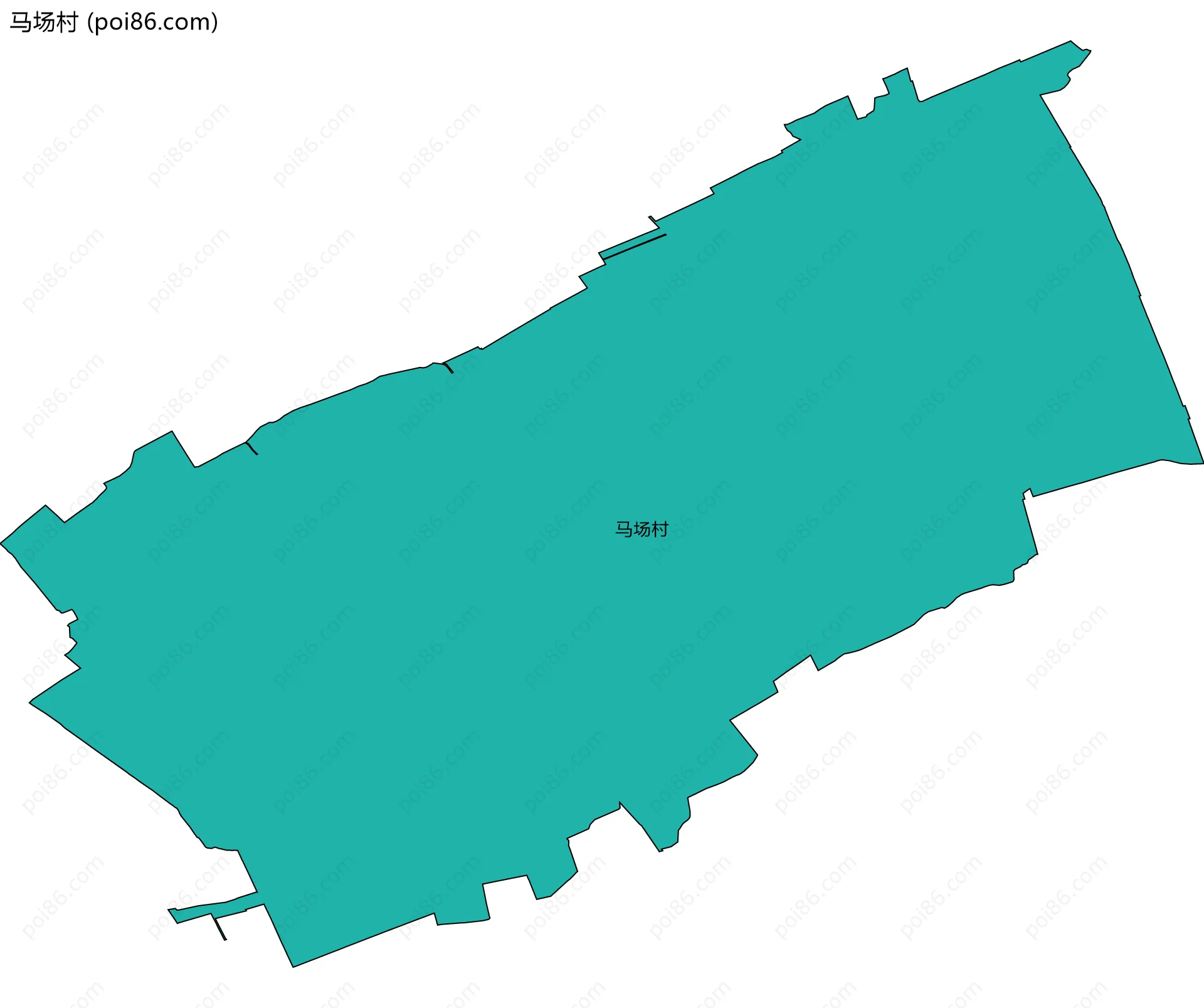 马场村边界地图