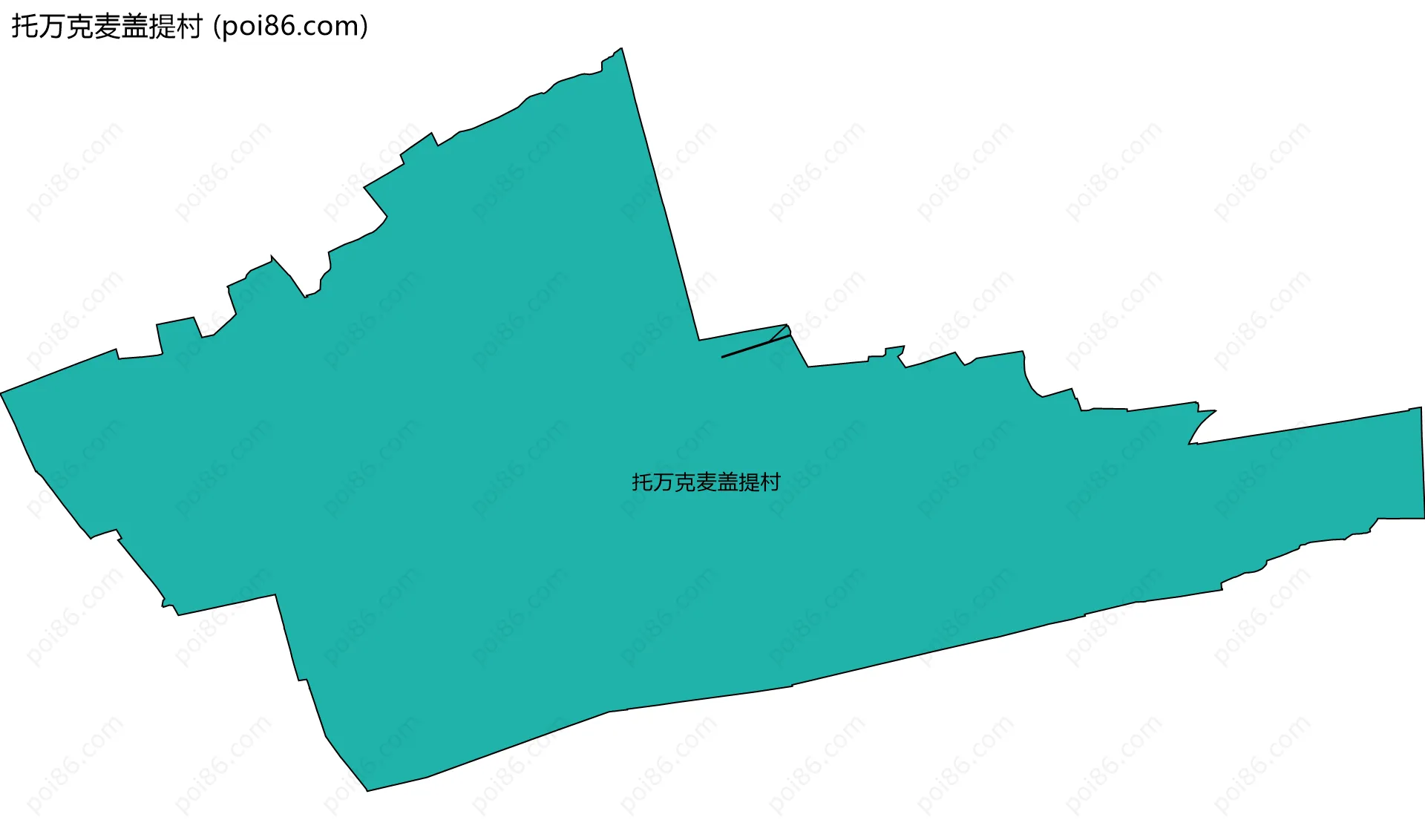 托万克麦盖提村边界地图