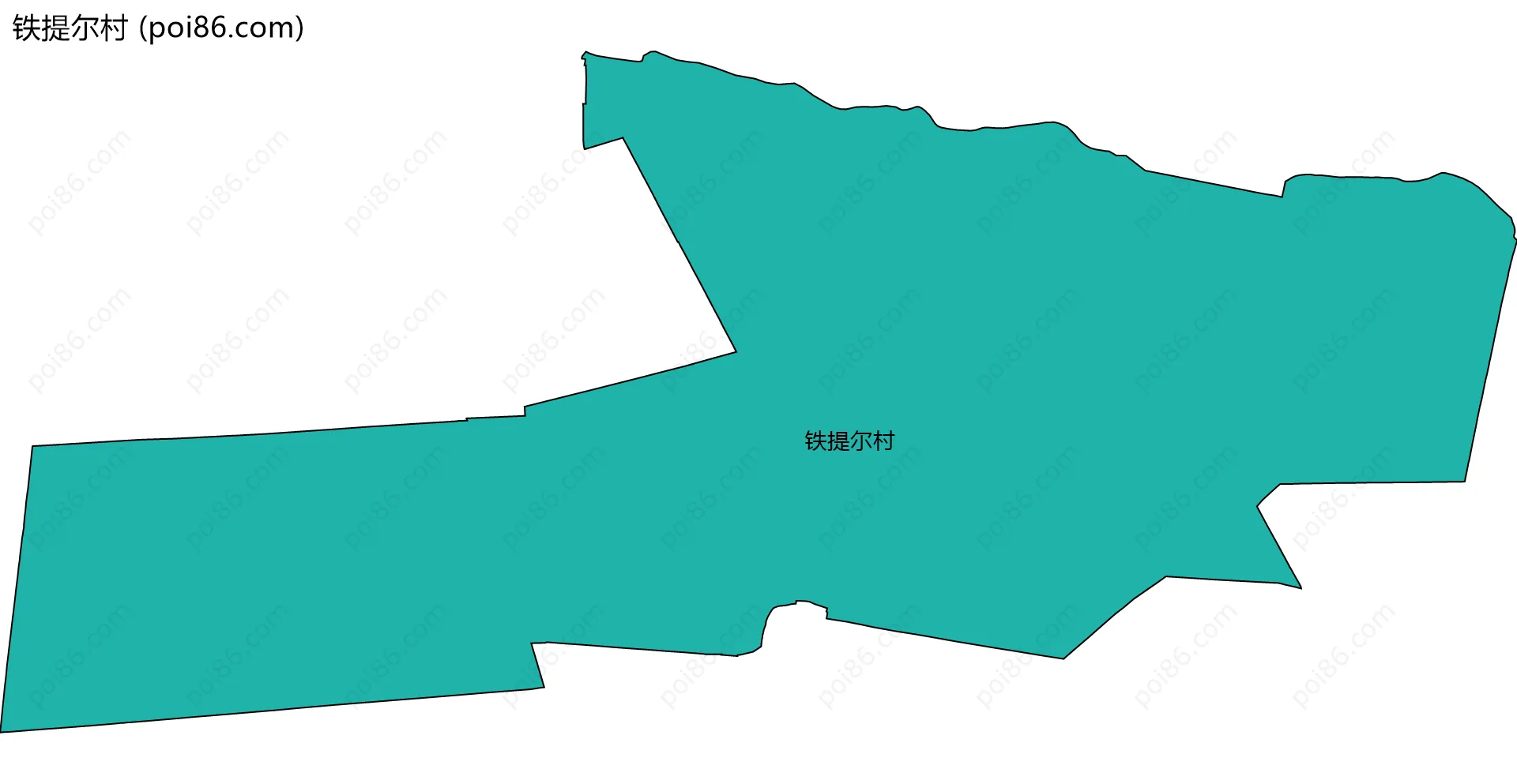 铁提尔村边界地图