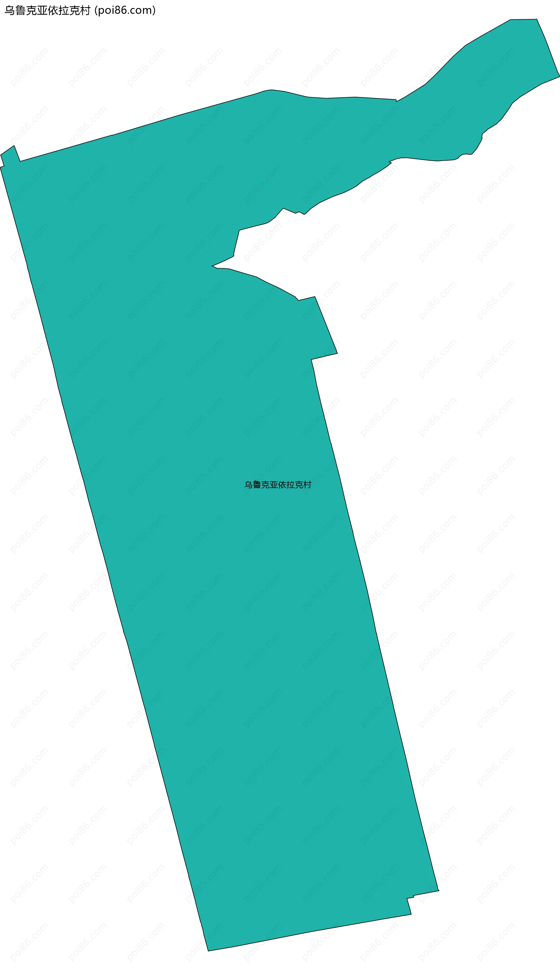 乌鲁克亚依拉克村边界地图