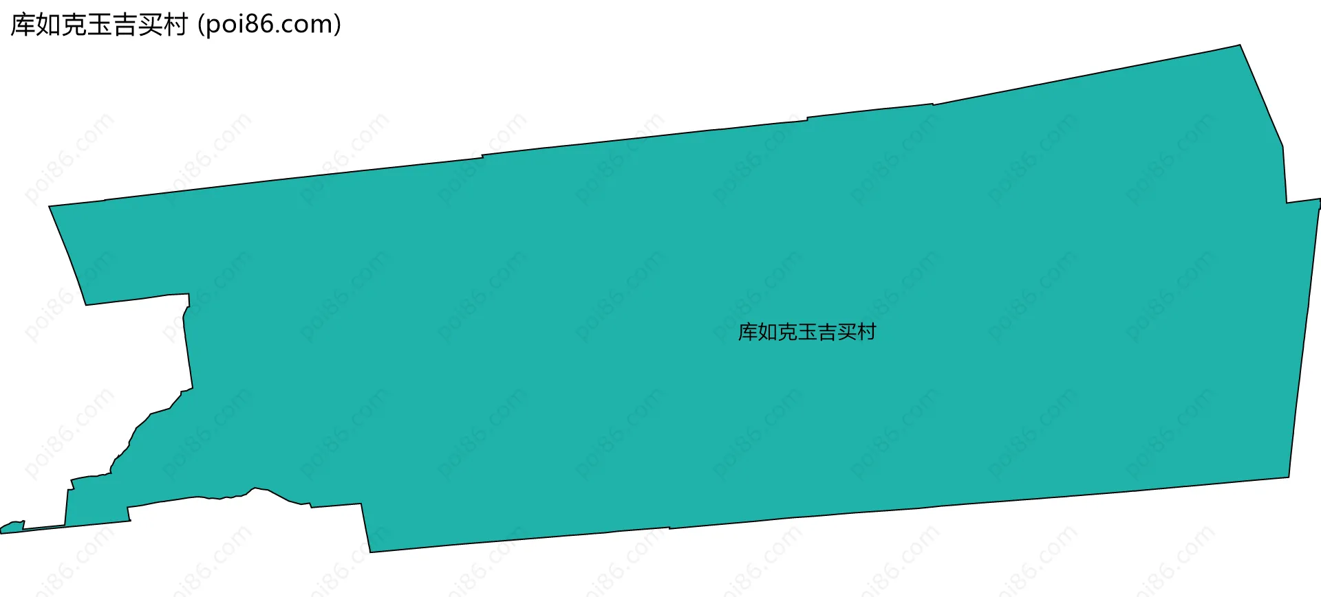 库如克玉吉买村边界地图