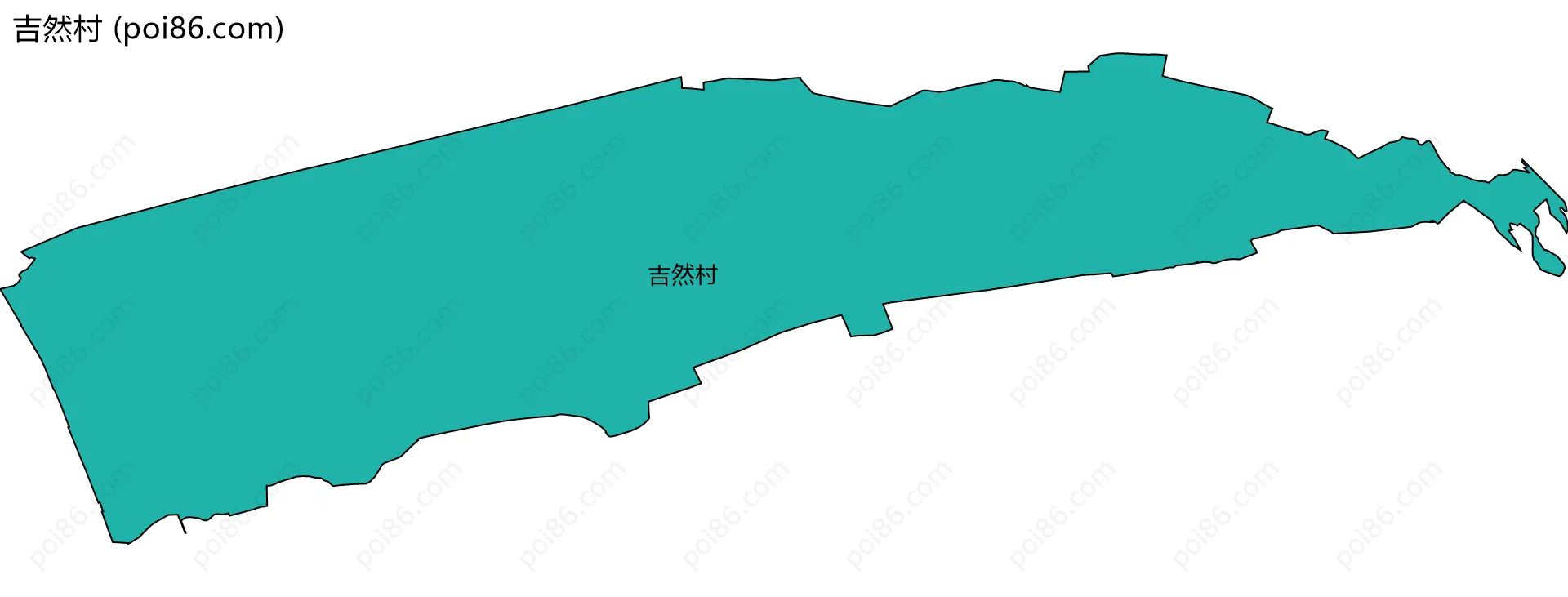 吉然村边界地图