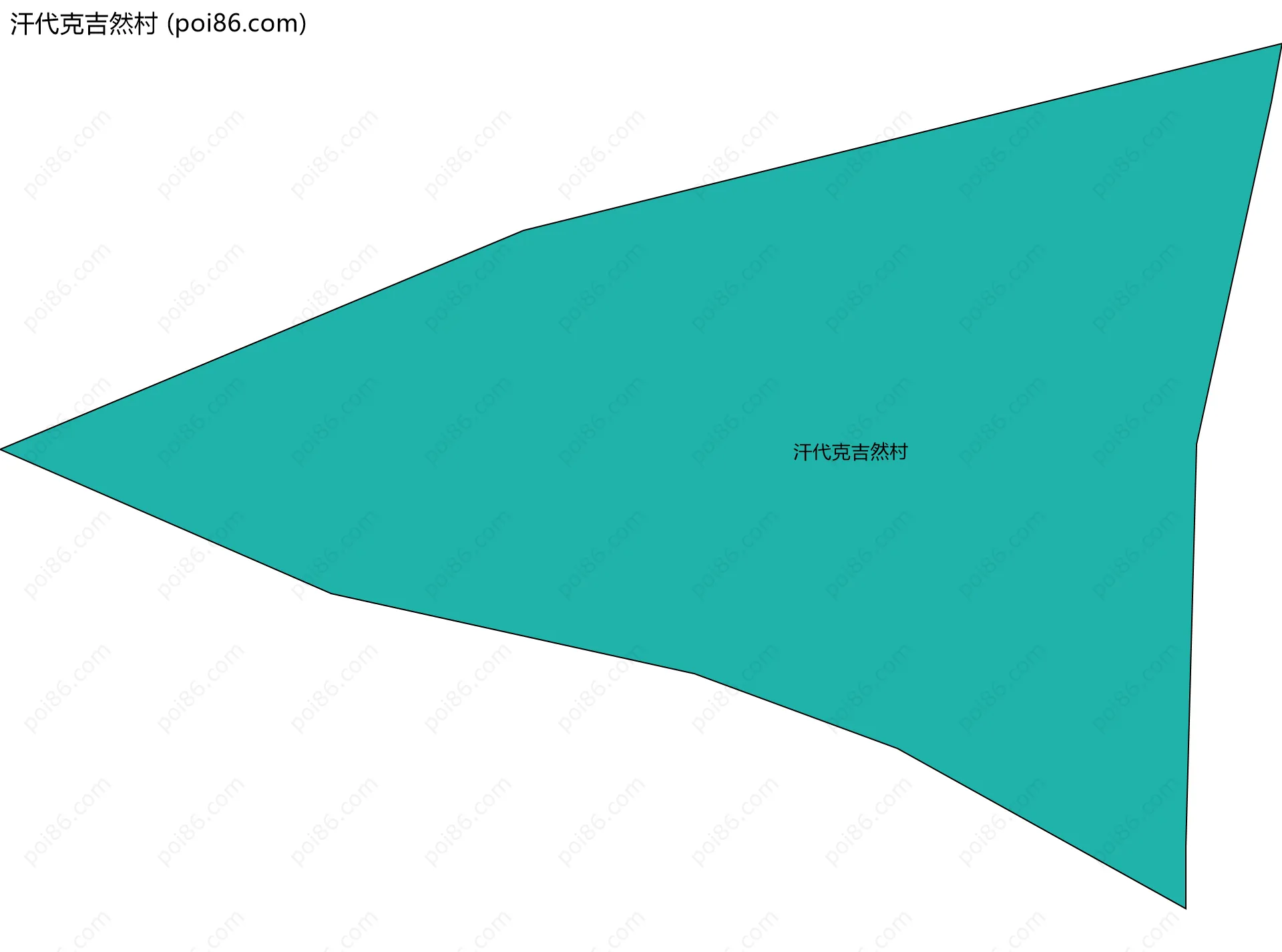 汗代克吉然村边界地图
