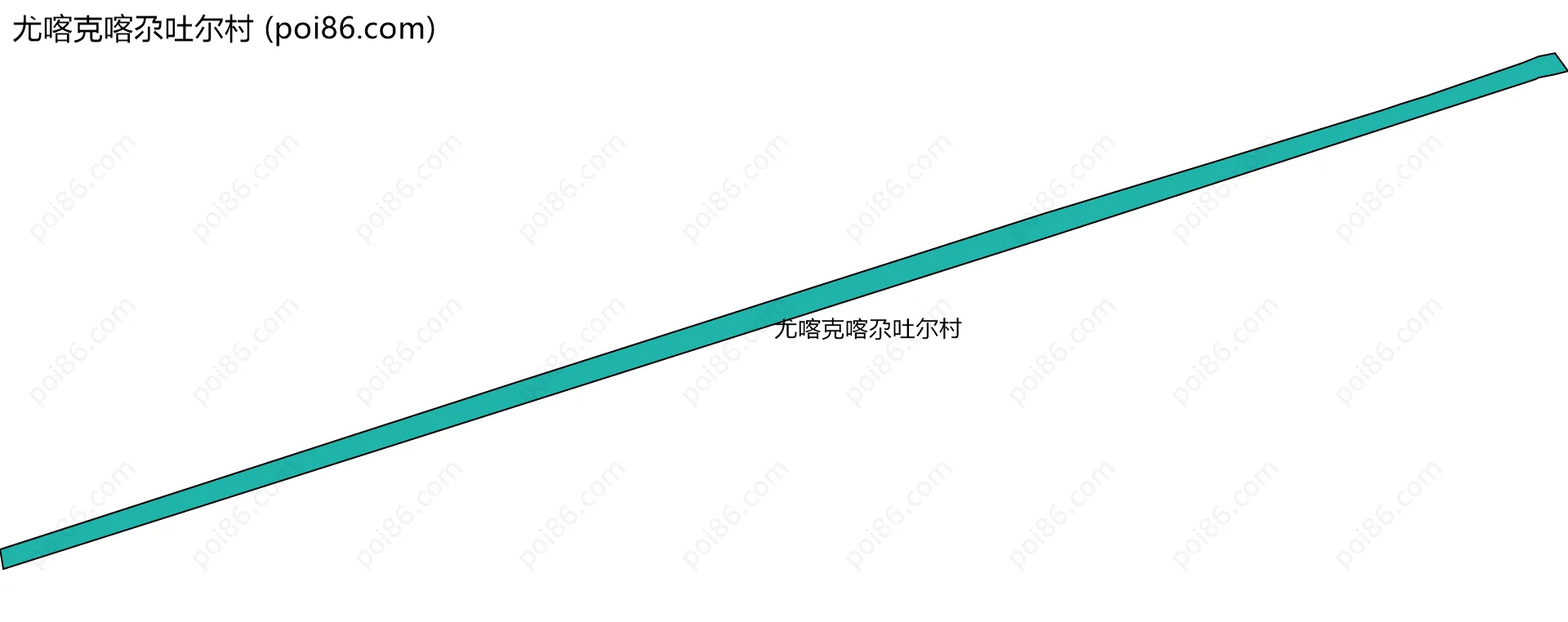 尤喀克喀尕吐尔村边界地图