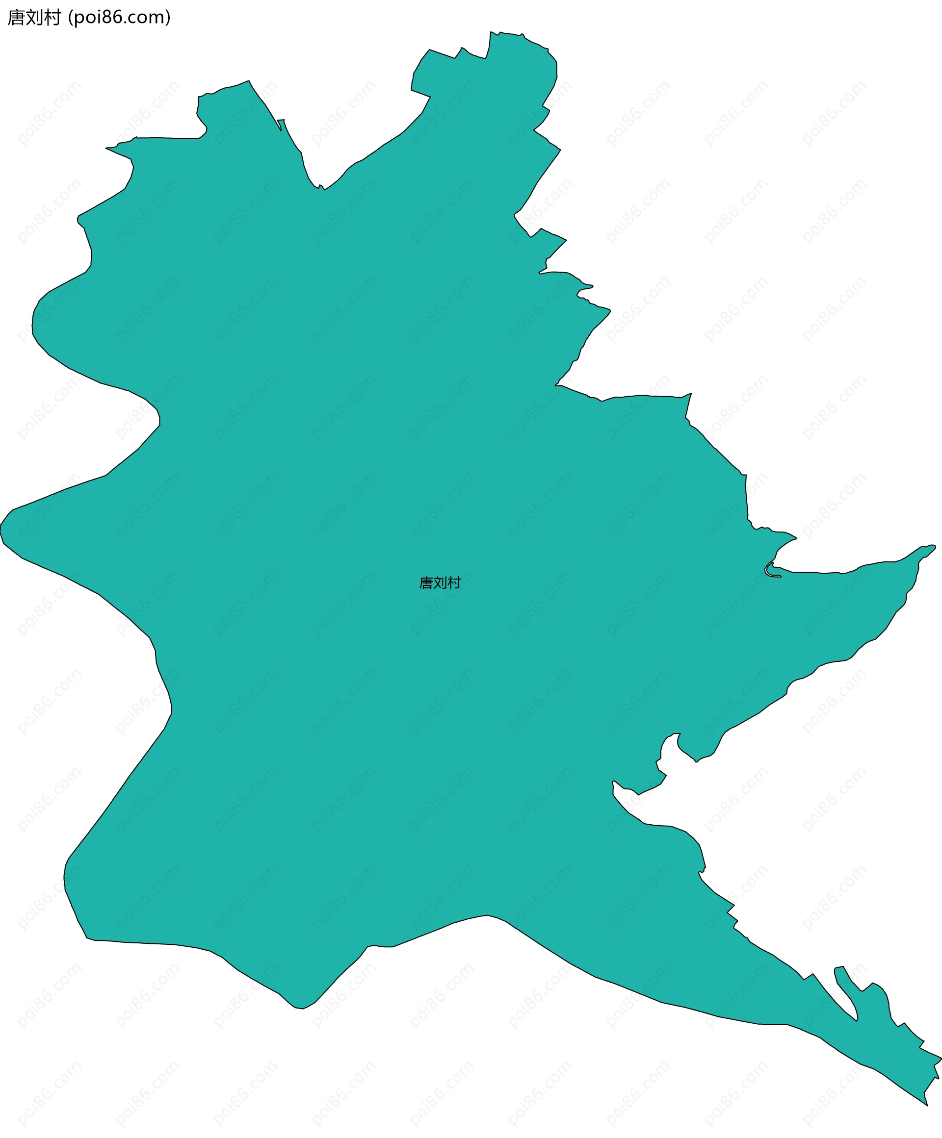 唐刘村边界地图