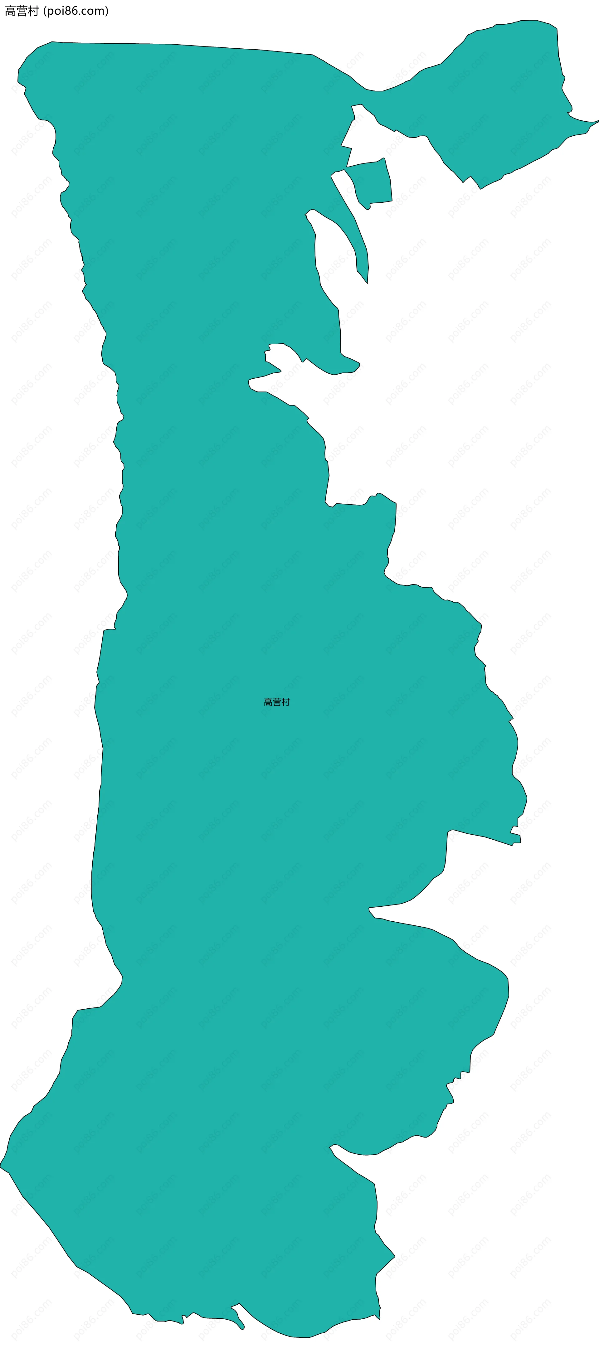 高营村边界地图