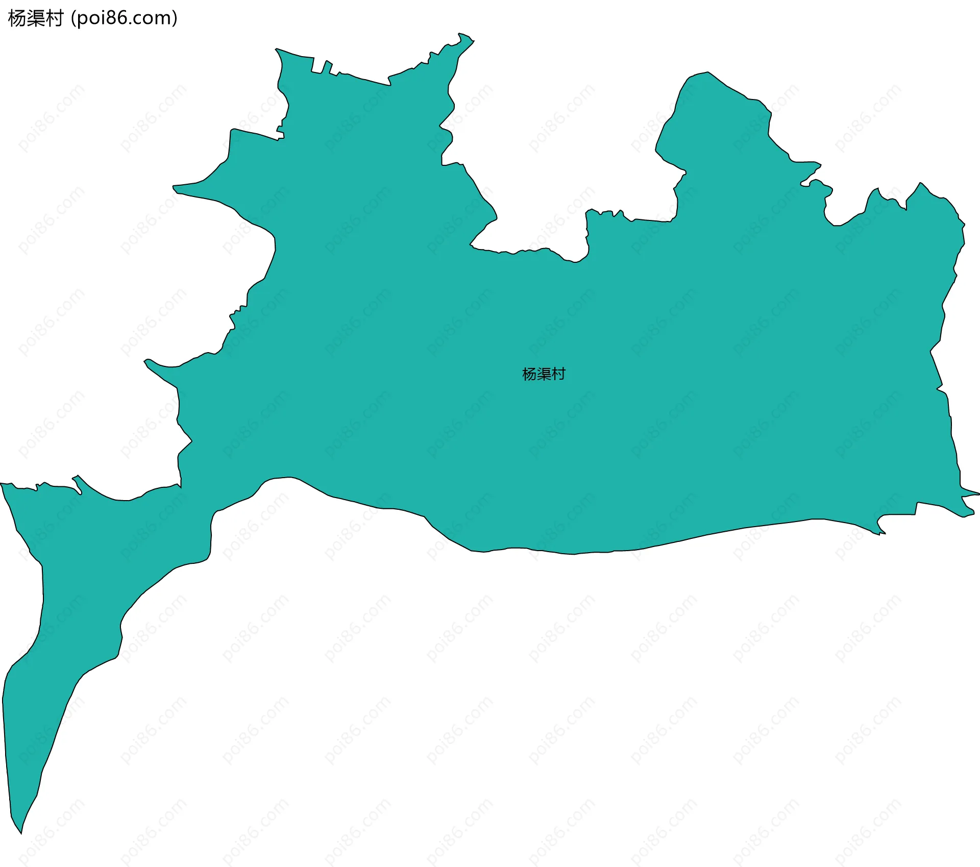 杨渠村边界地图