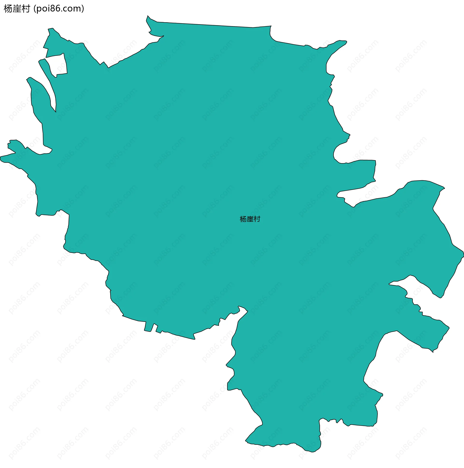 杨崖村边界地图