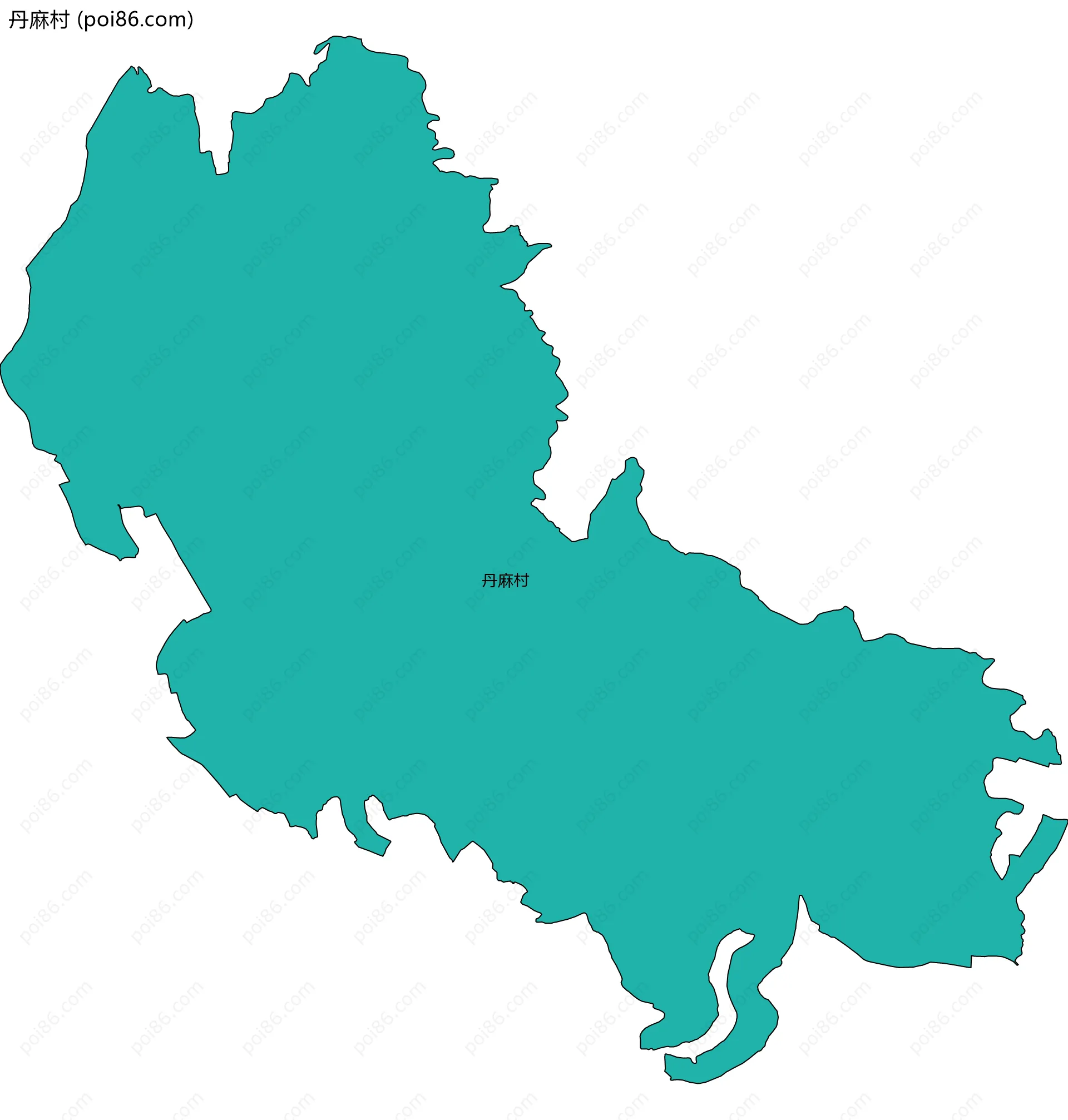 丹麻村边界地图
