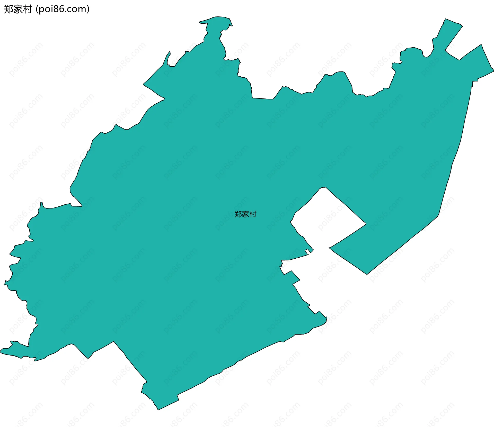 郑家村边界地图