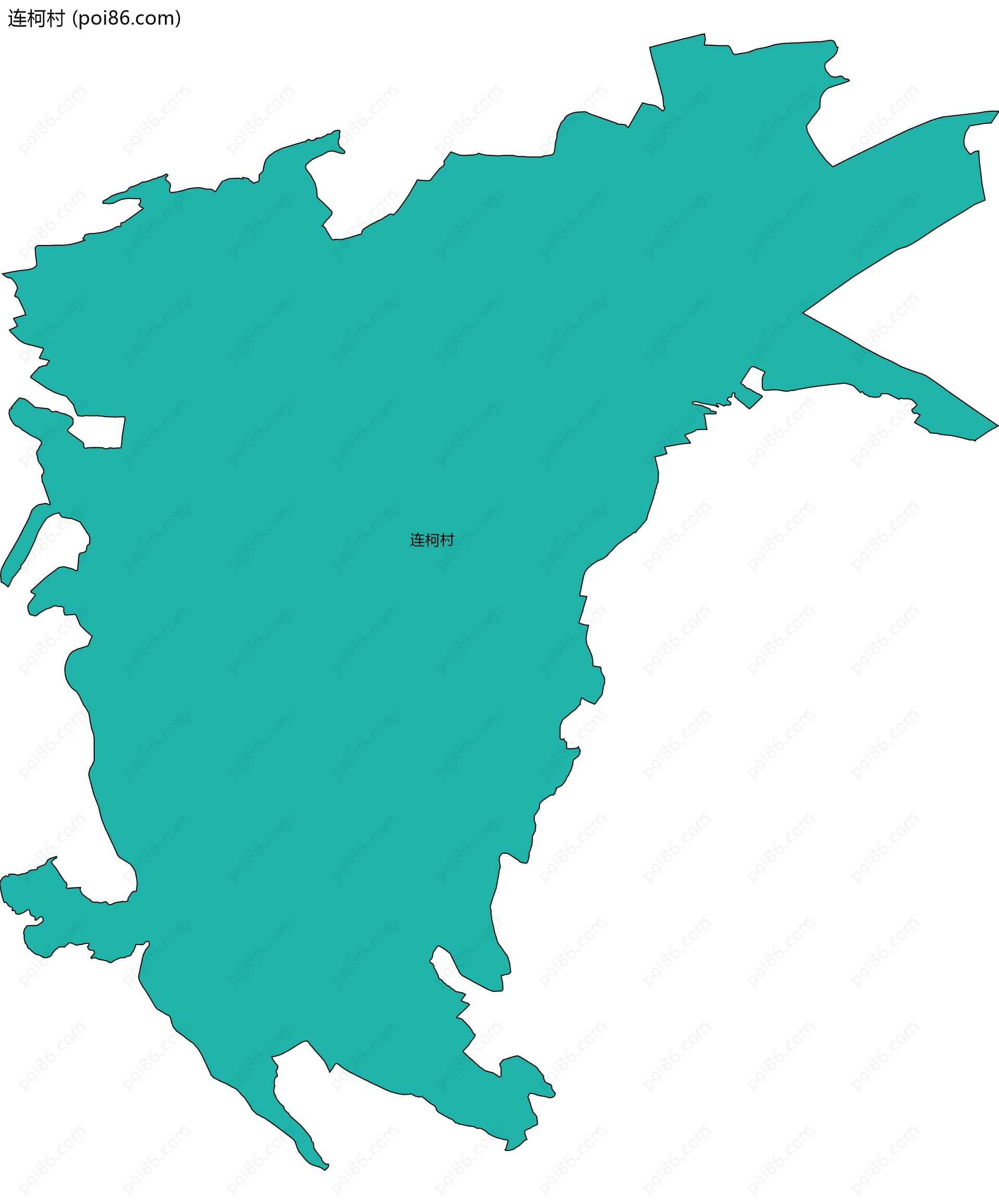 连柯村边界地图