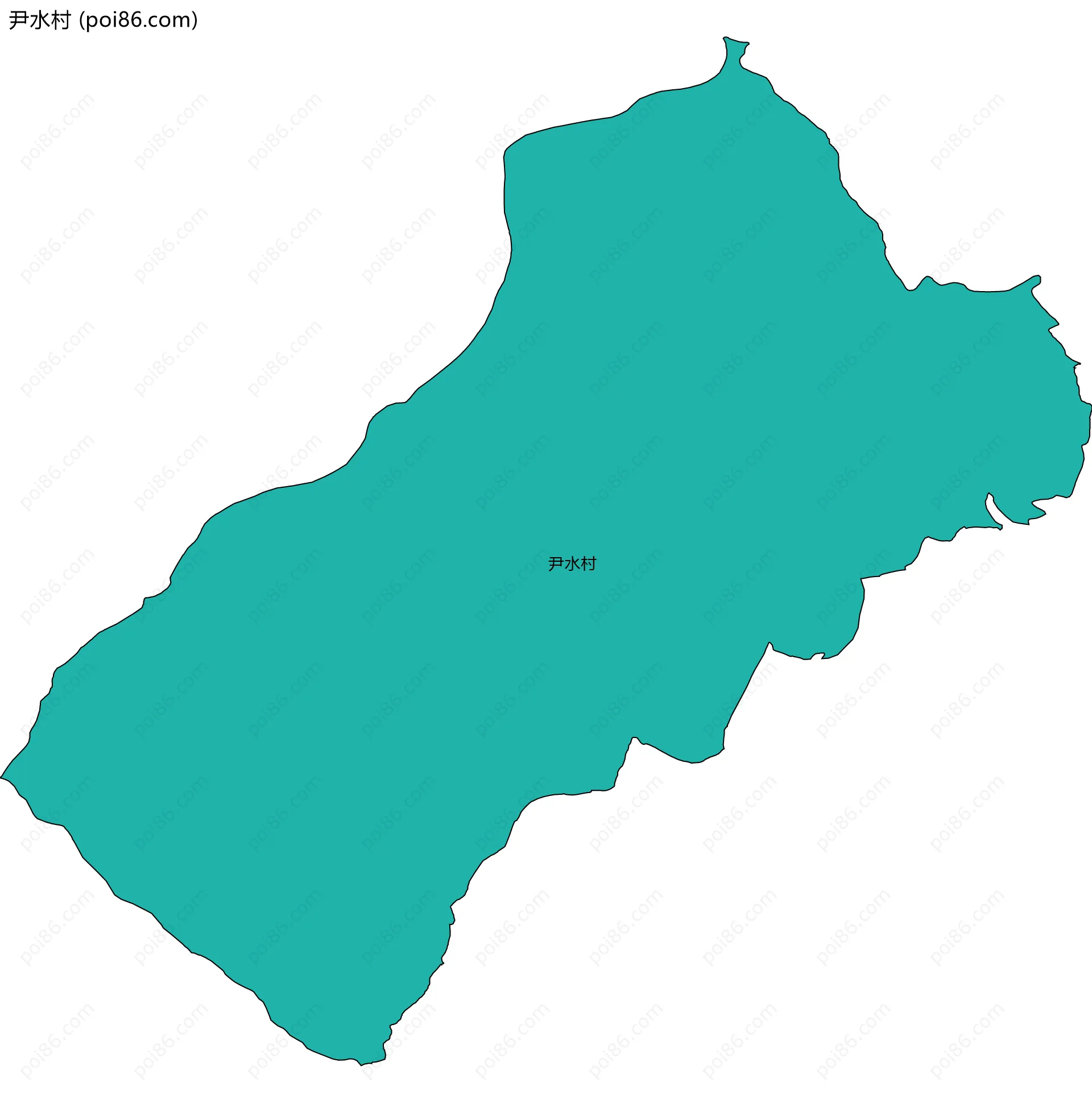 尹水村边界地图