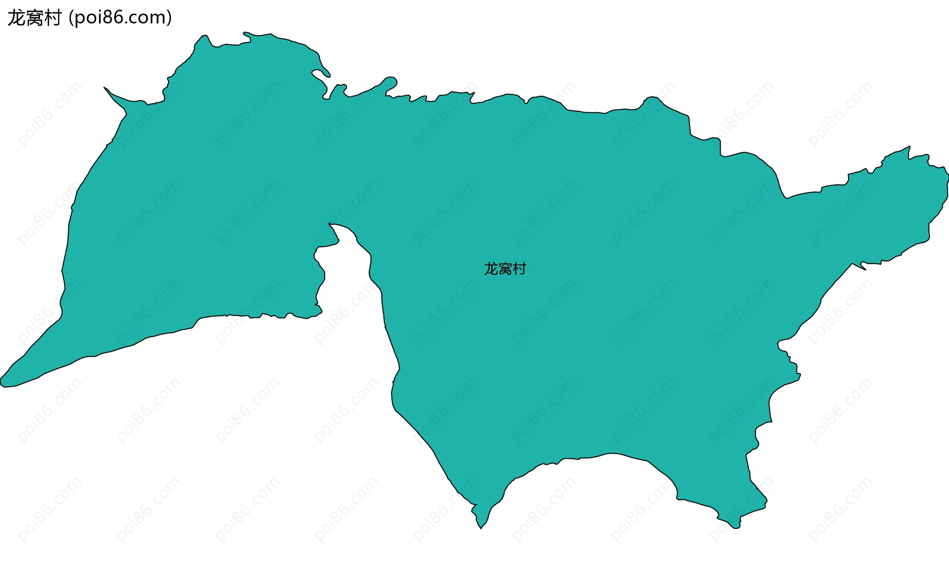 龙窝村边界地图