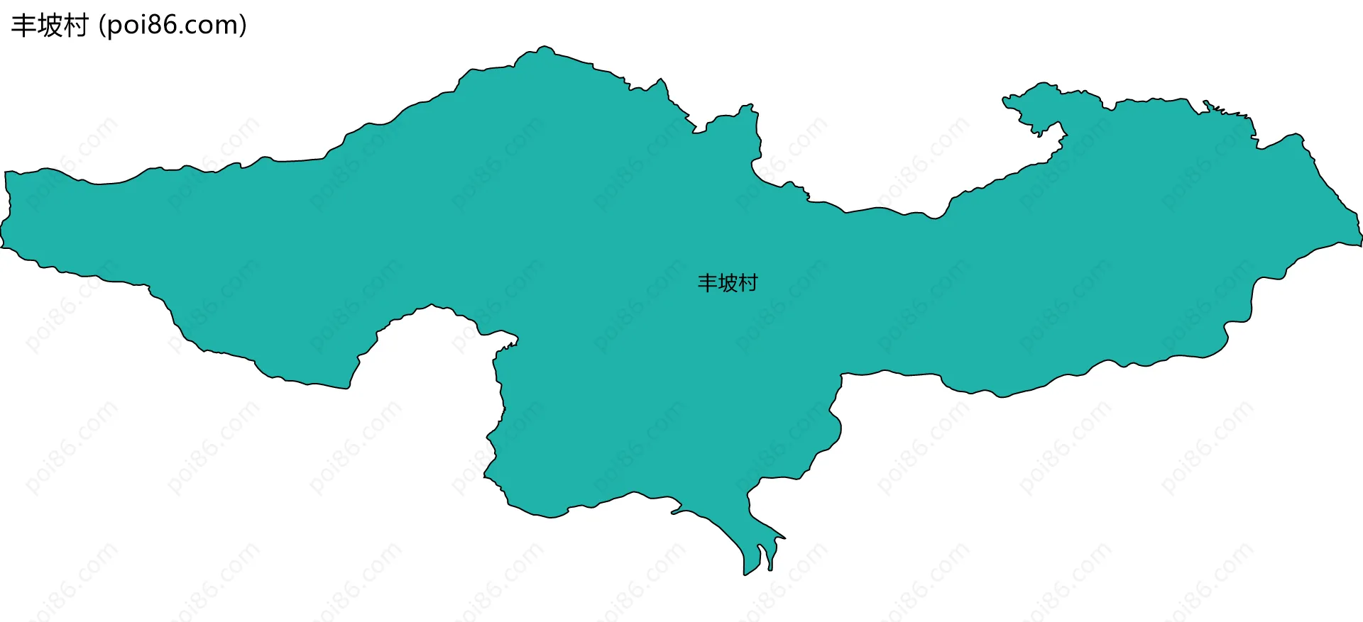 丰坡村边界地图