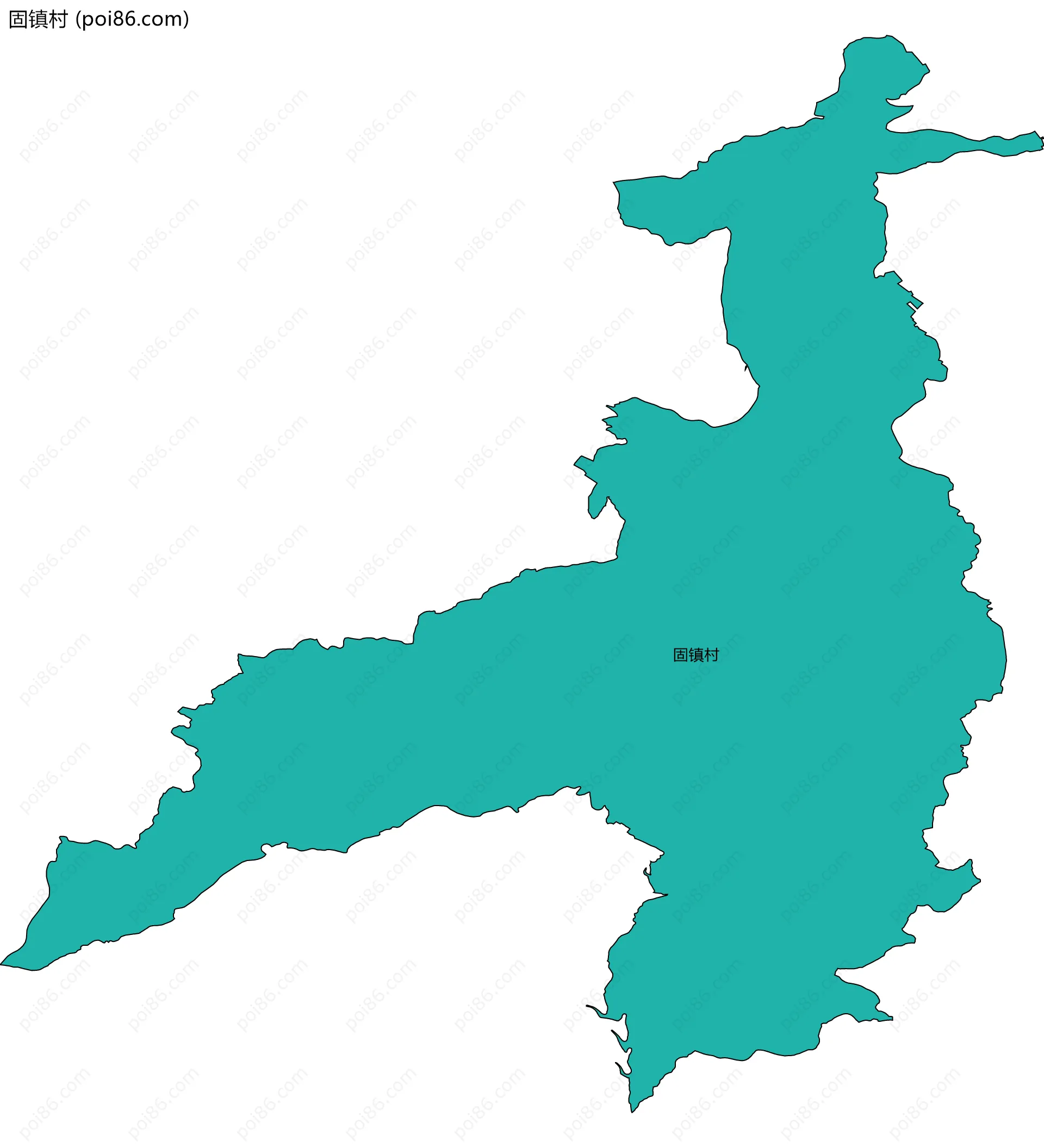 固镇村边界地图