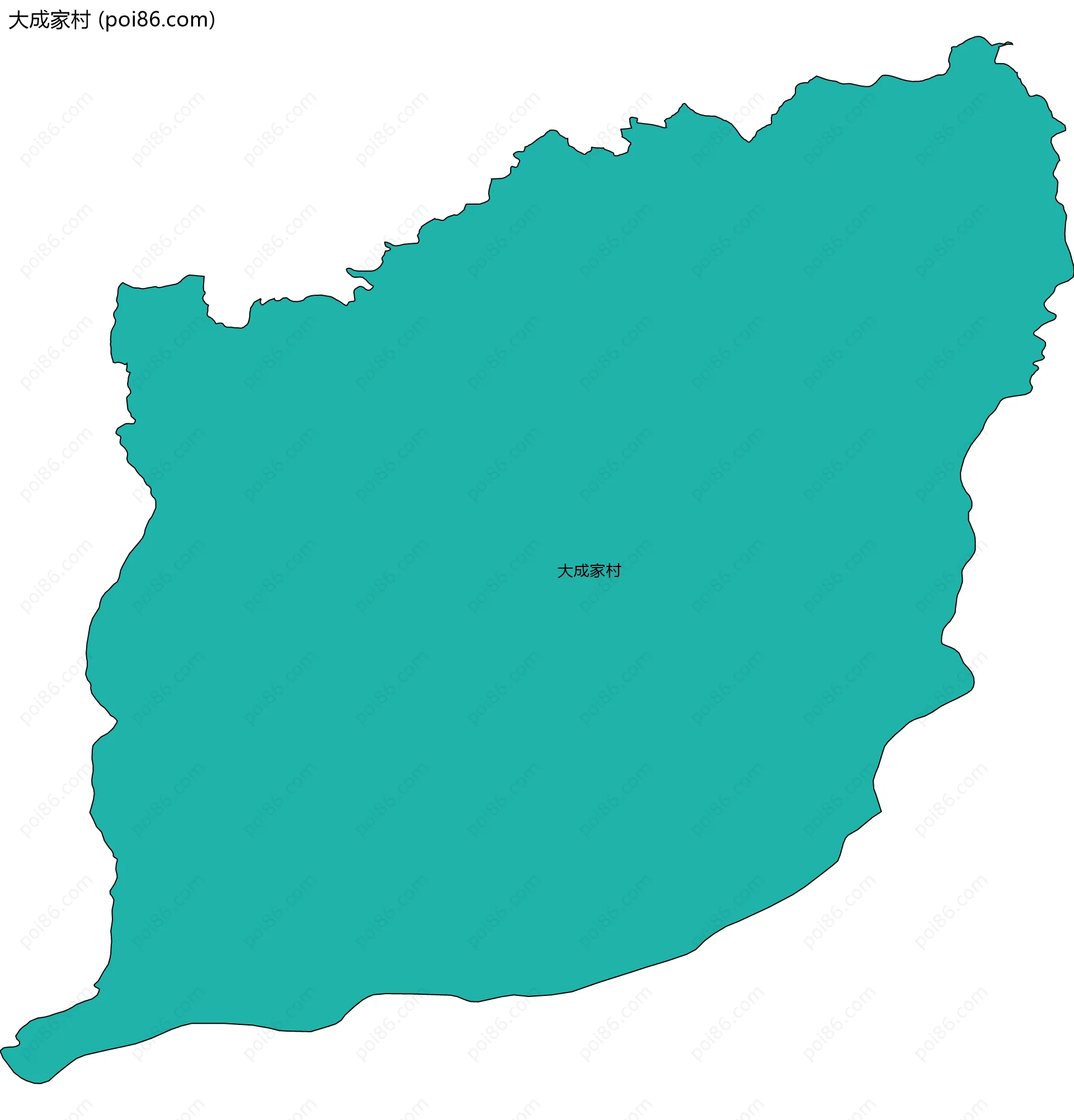 大成家村边界地图