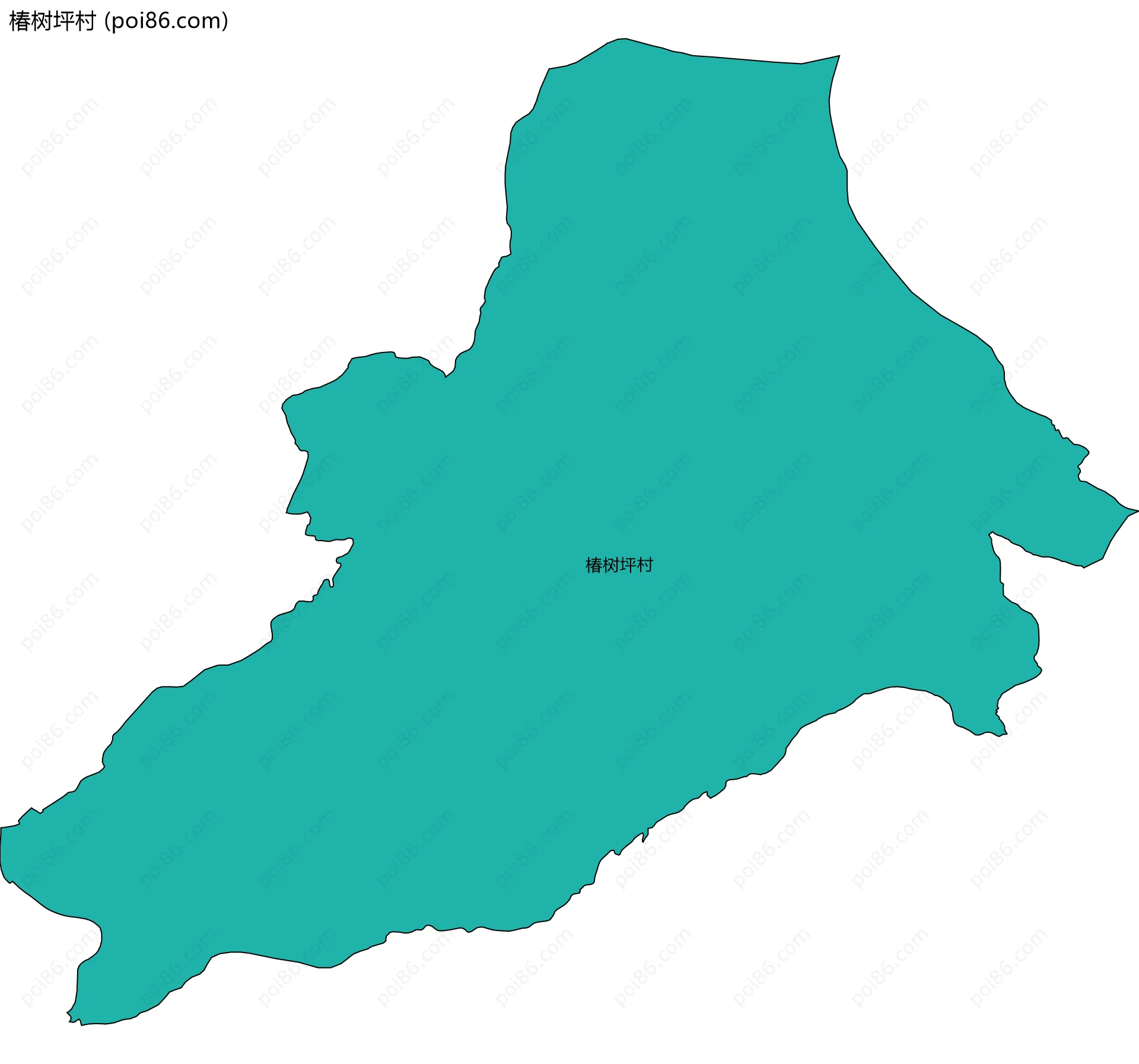 椿树坪村边界地图