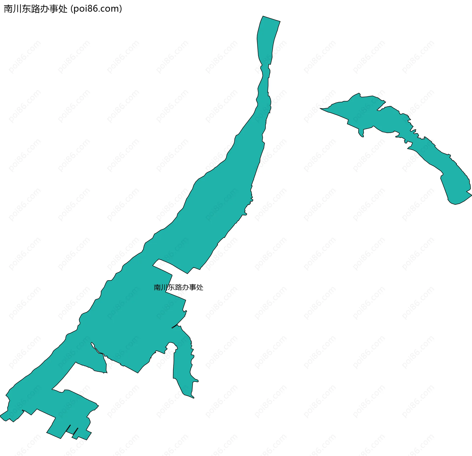南川东路办事处边界地图