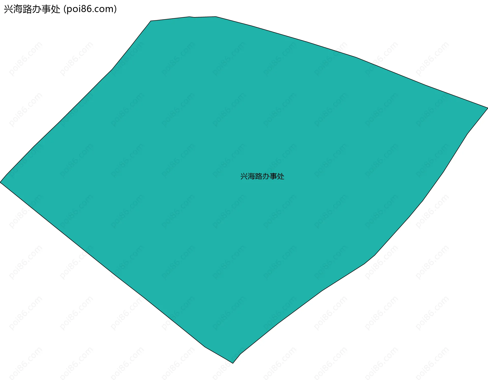 兴海路办事处边界地图