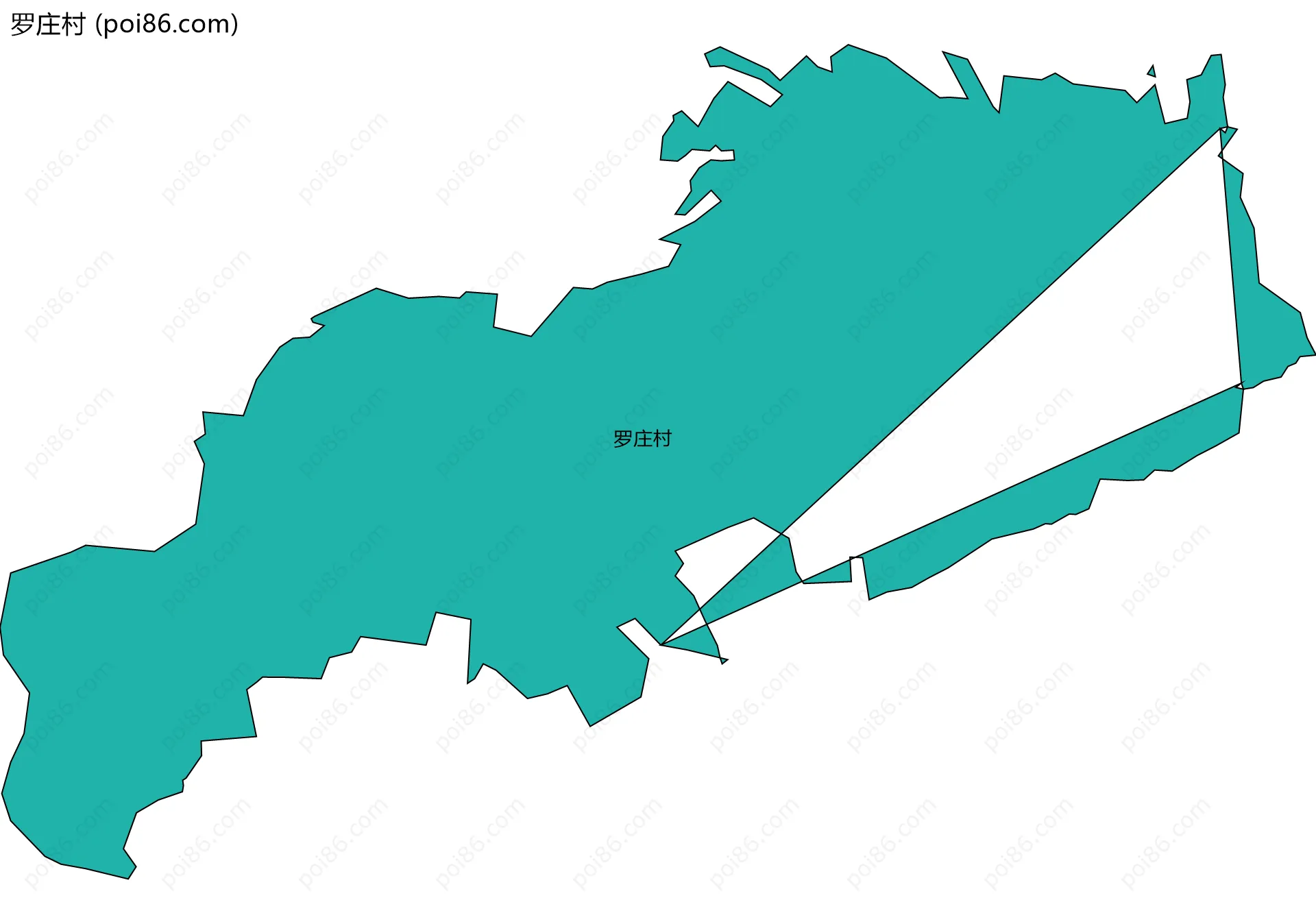 罗庄村边界地图