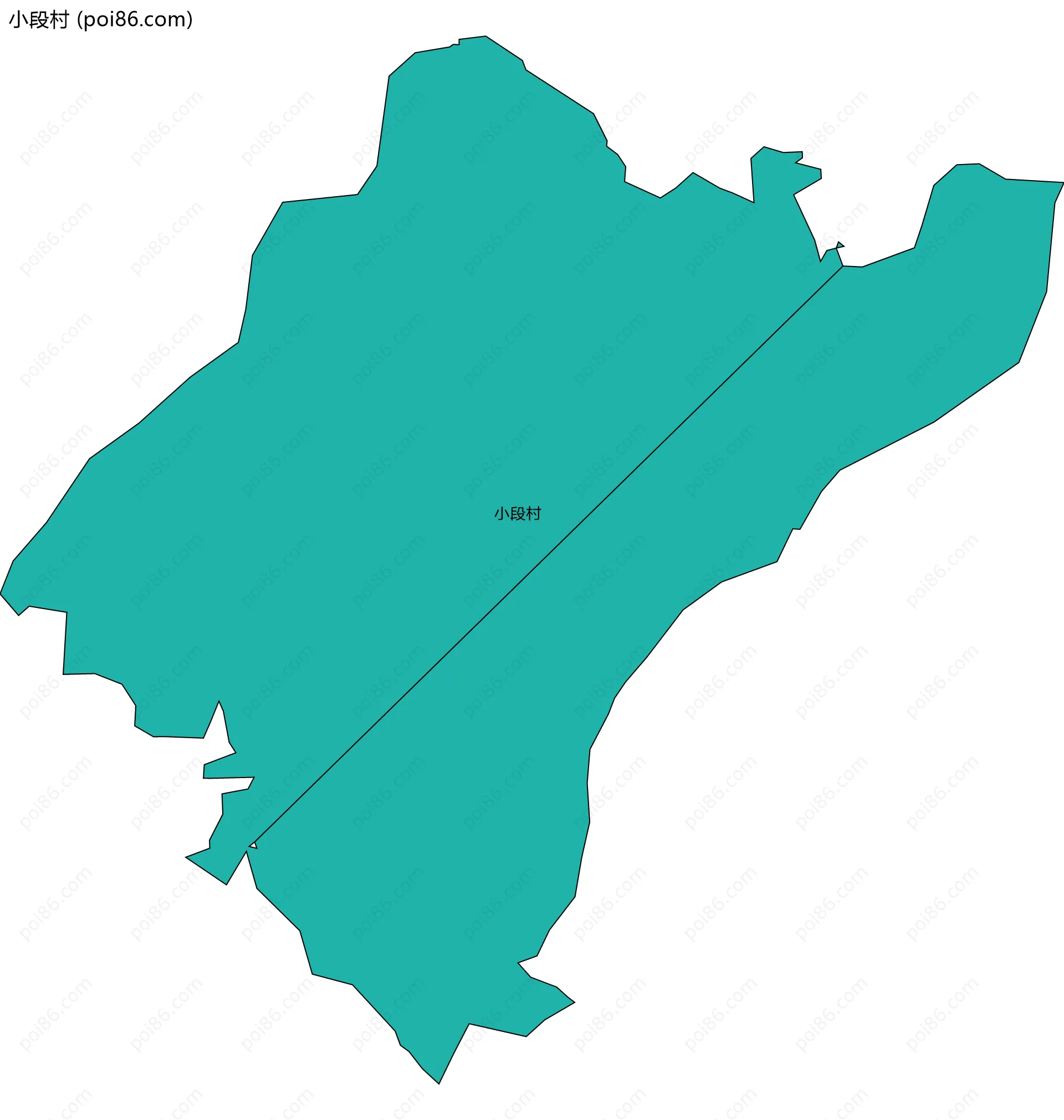 小段村边界地图