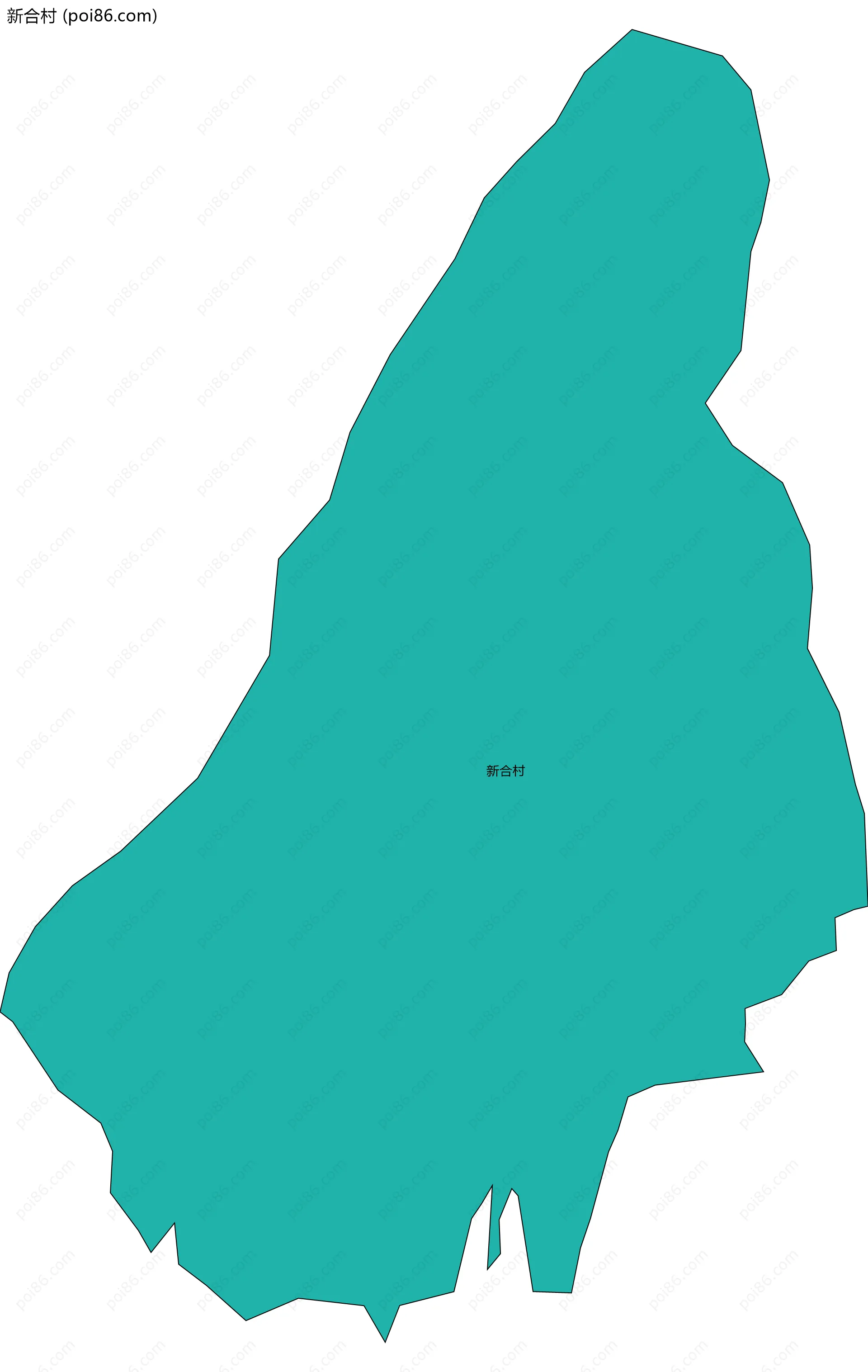 新合村边界地图