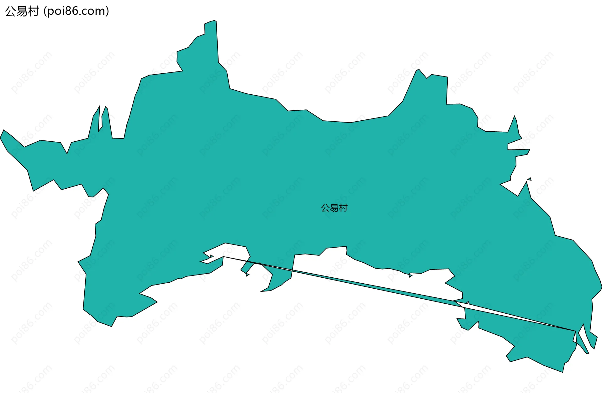 公易村边界地图