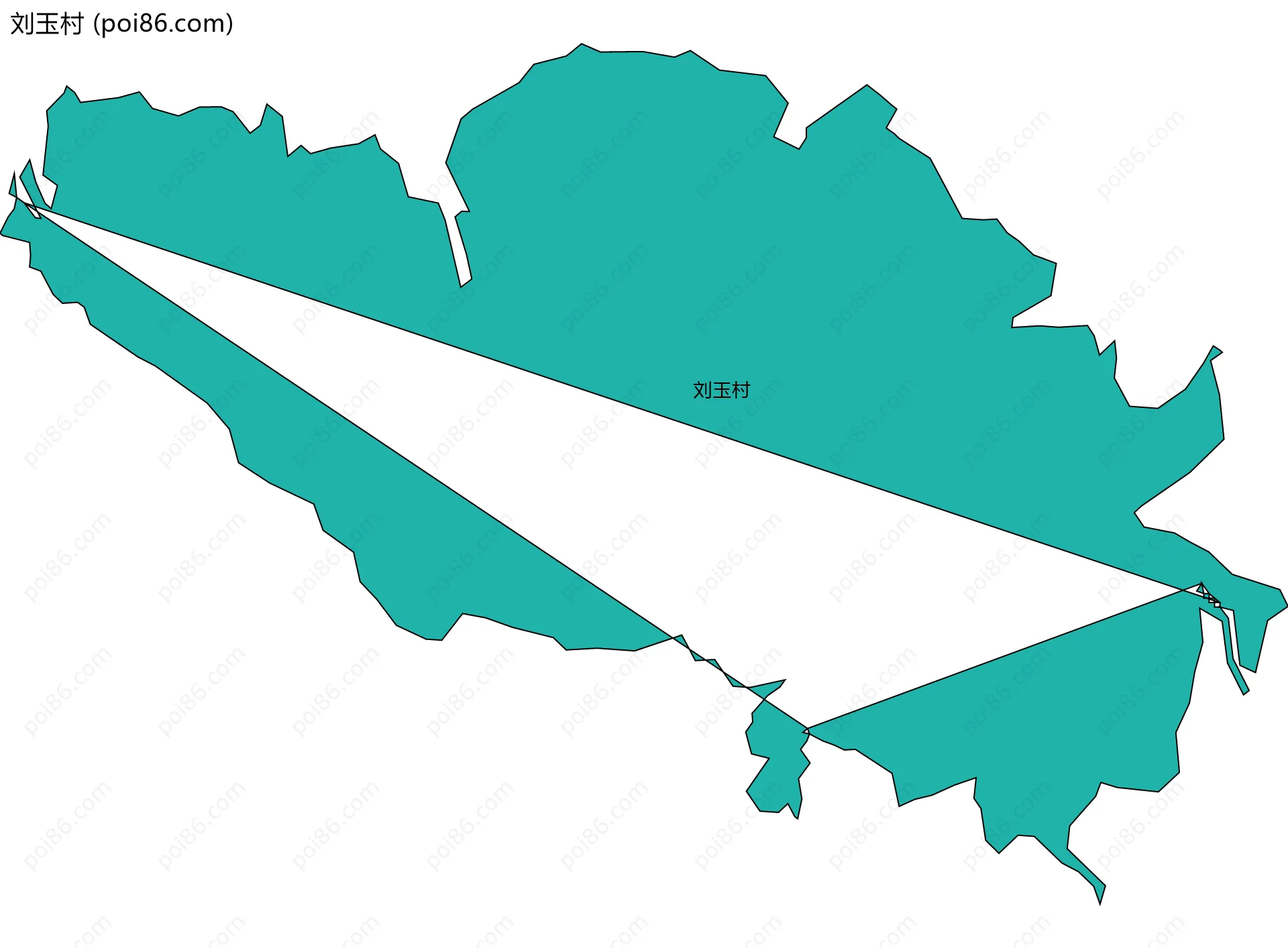刘玉村边界地图