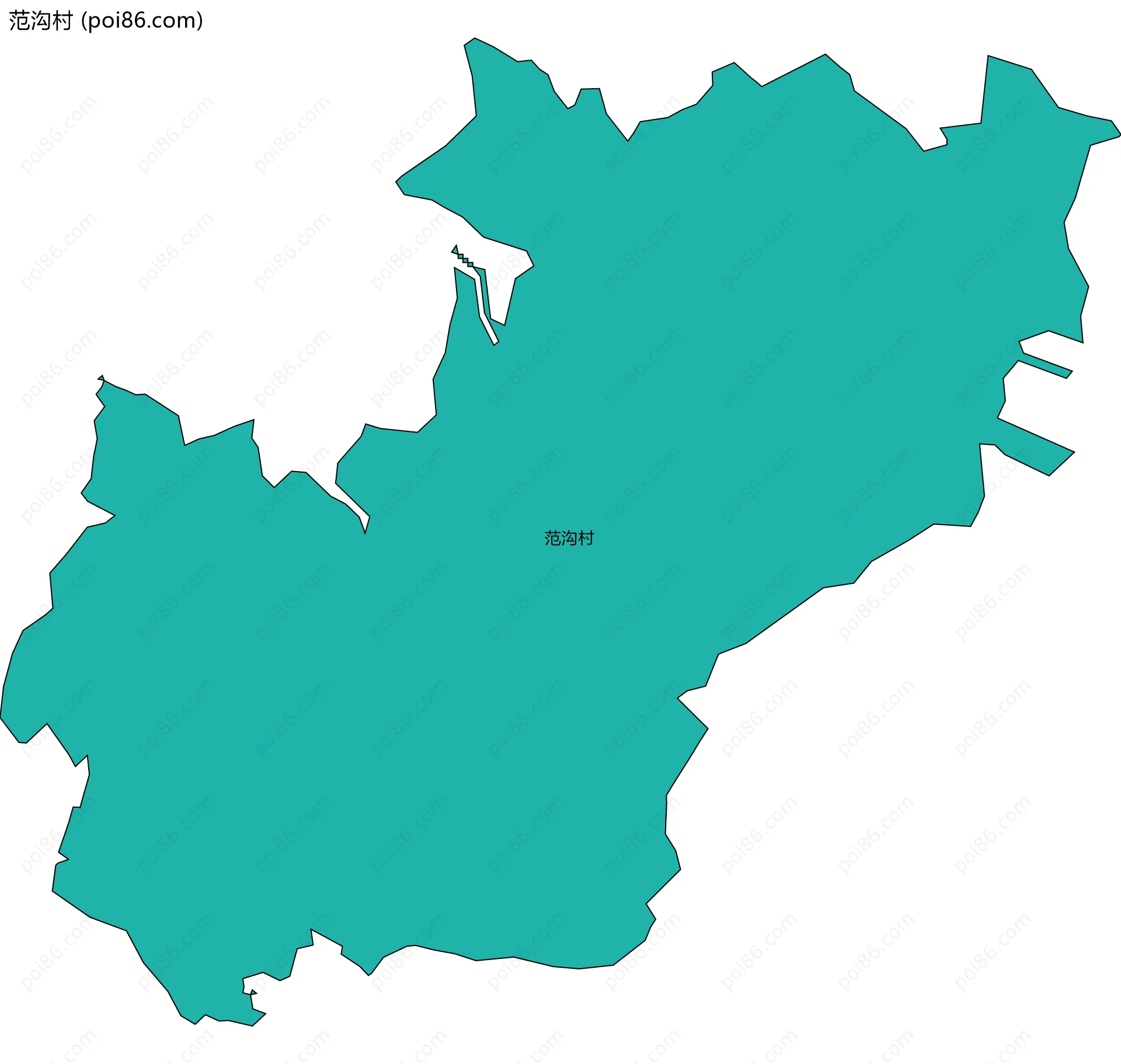 范沟村边界地图