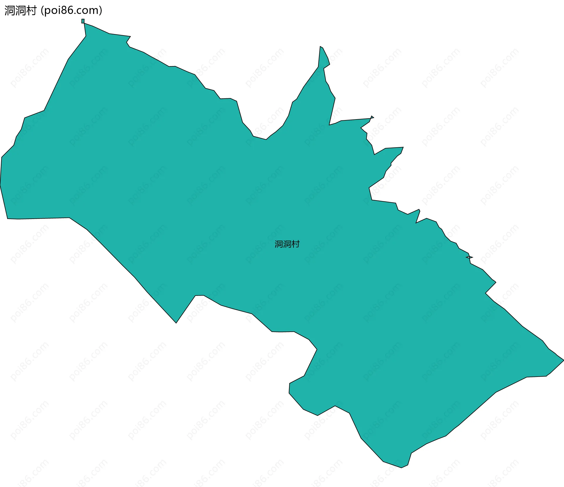 洞洞村边界地图