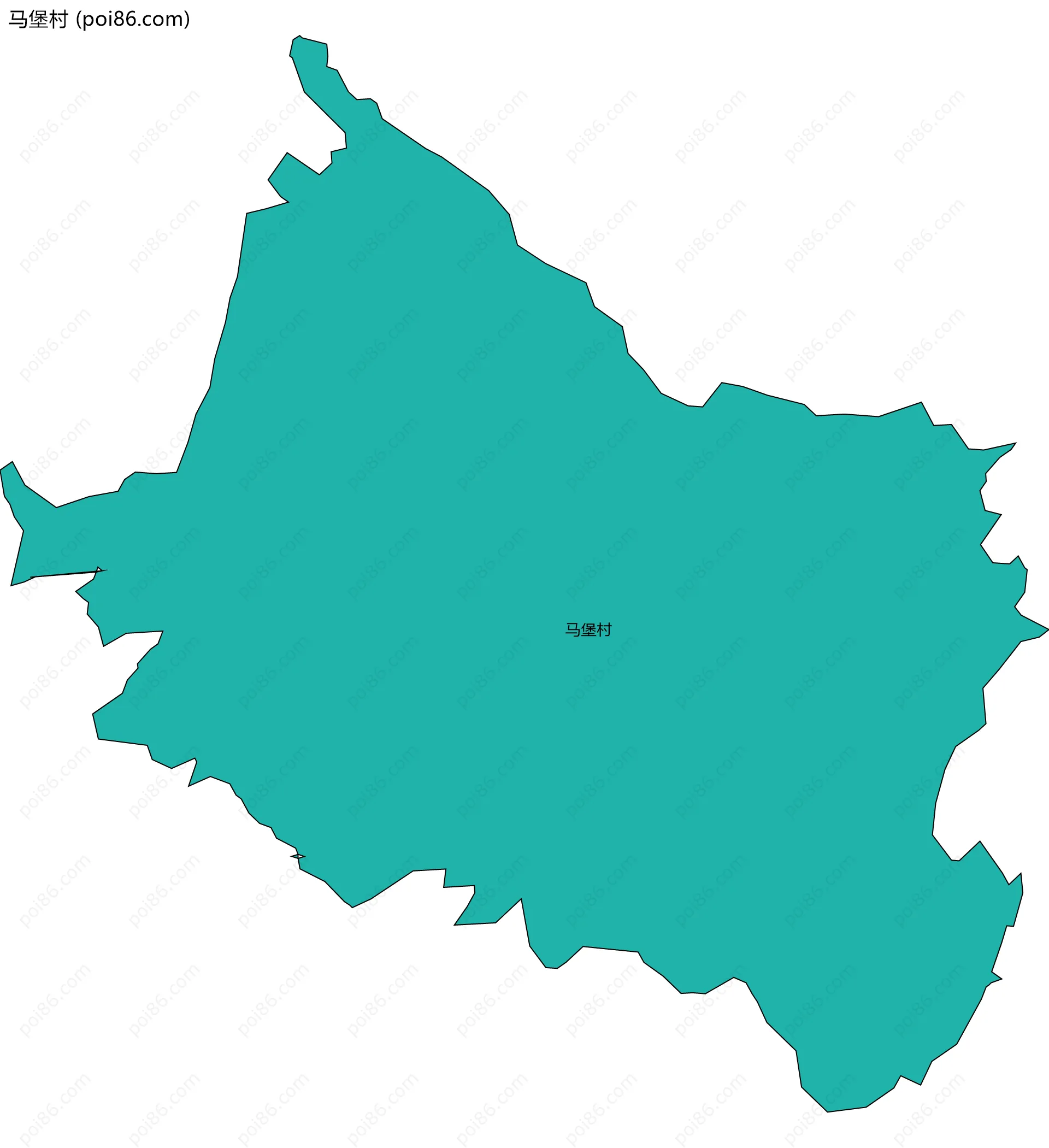 马堡村边界地图