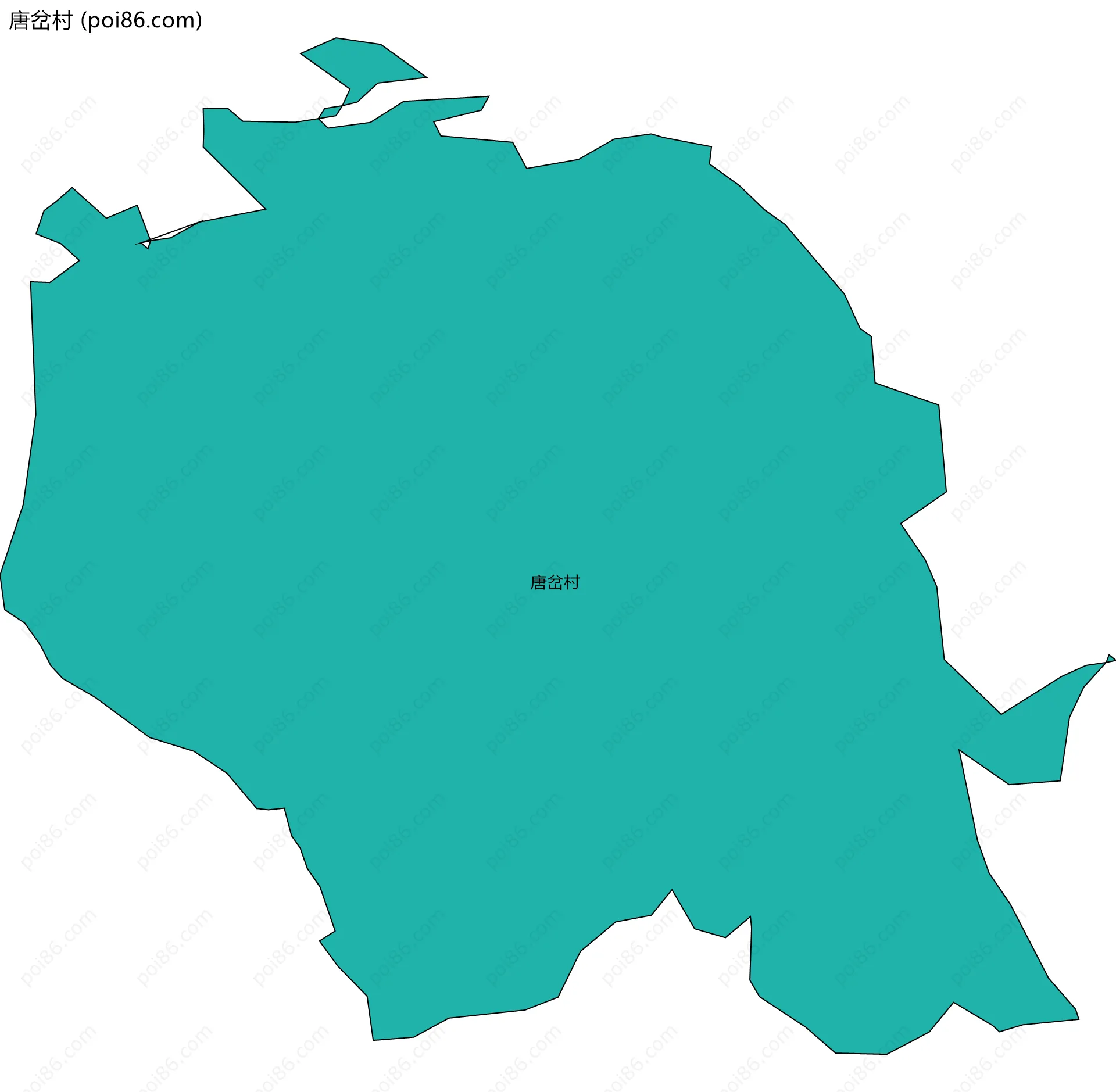 唐岔村边界地图