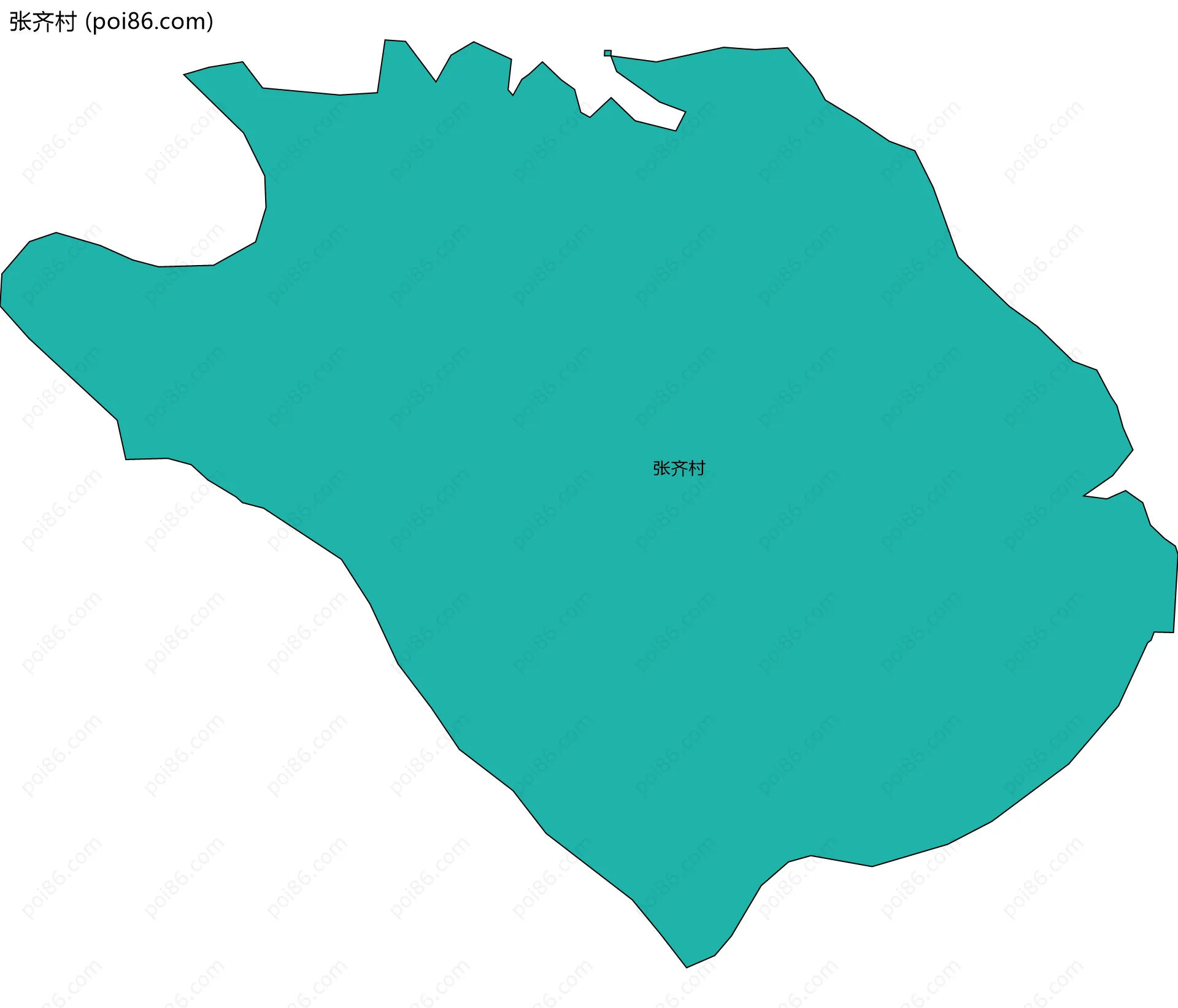 张齐村边界地图