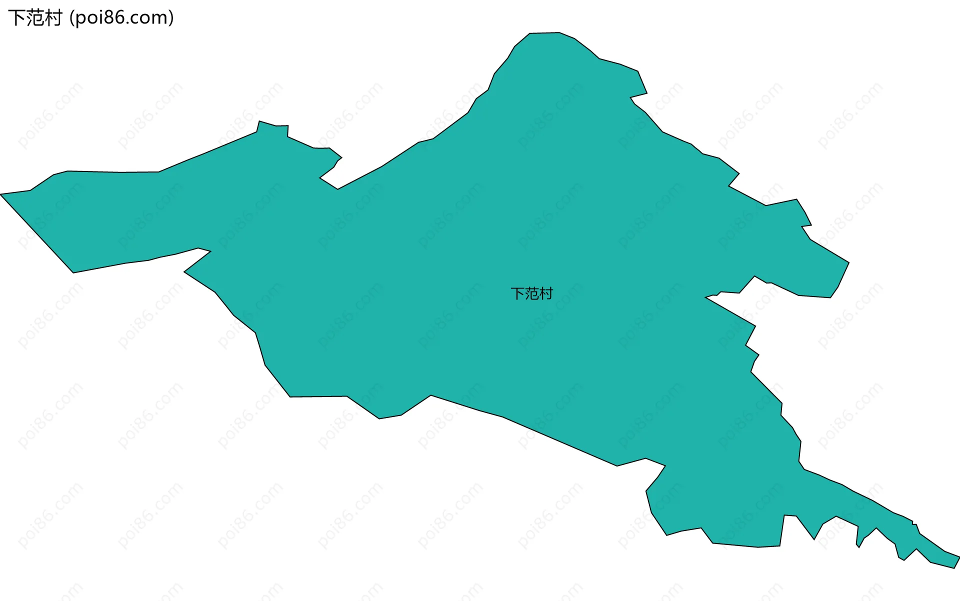 下范村边界地图